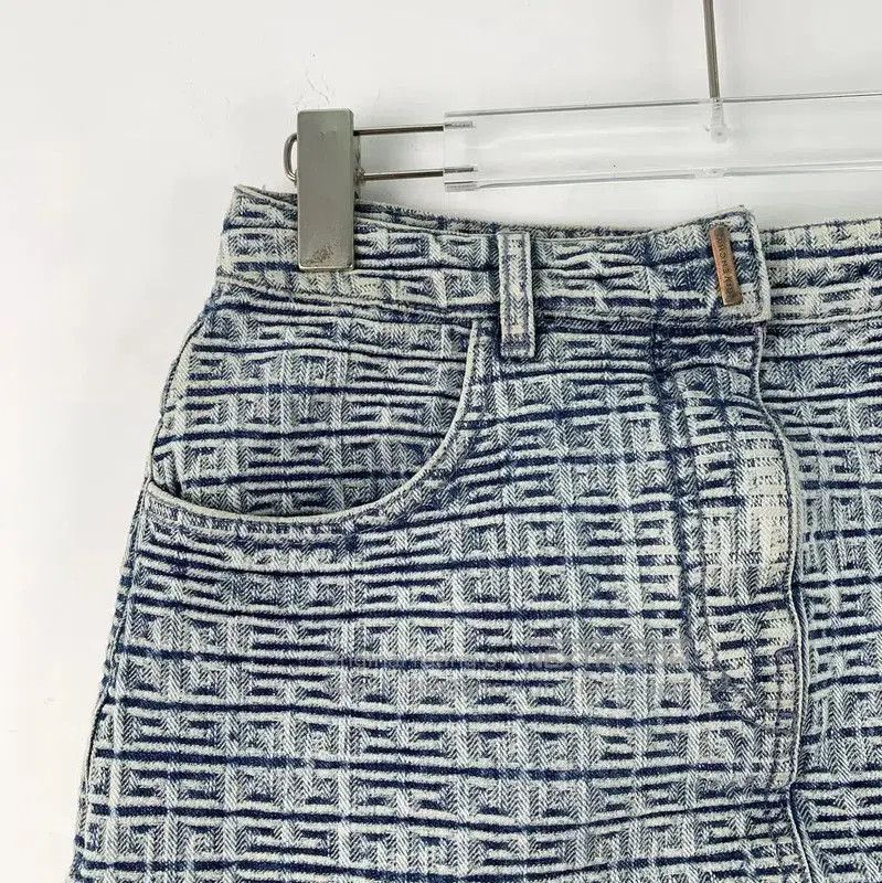 Givenchy Givenchy Light Blue Cotton Midi Skirt . Size 23" - 3 Thumbnail
