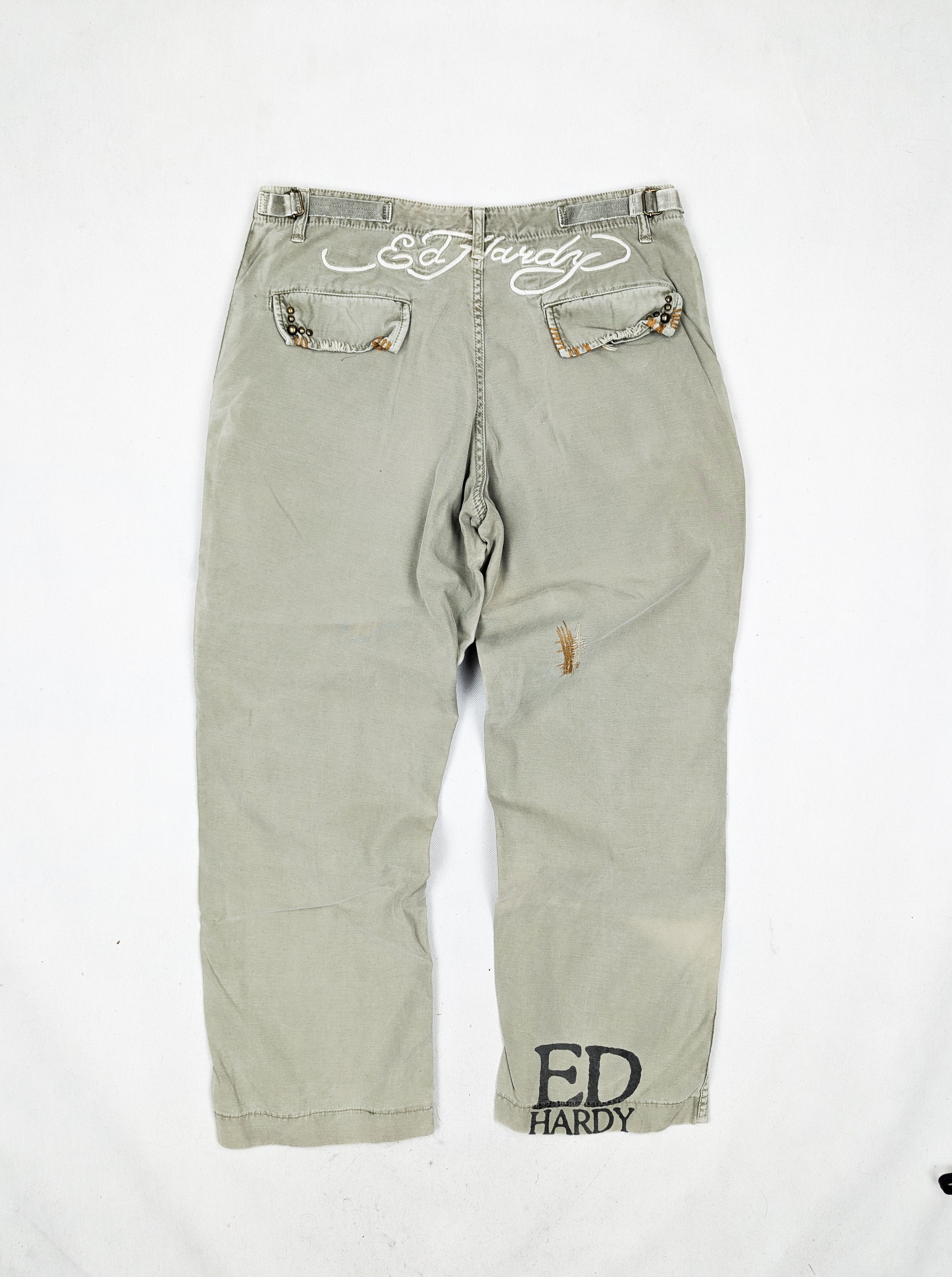 Ed Hardy Ed Hardy khaki green jeans denim trousers M Size US 32 / EU 48 - 2 Thumbnail