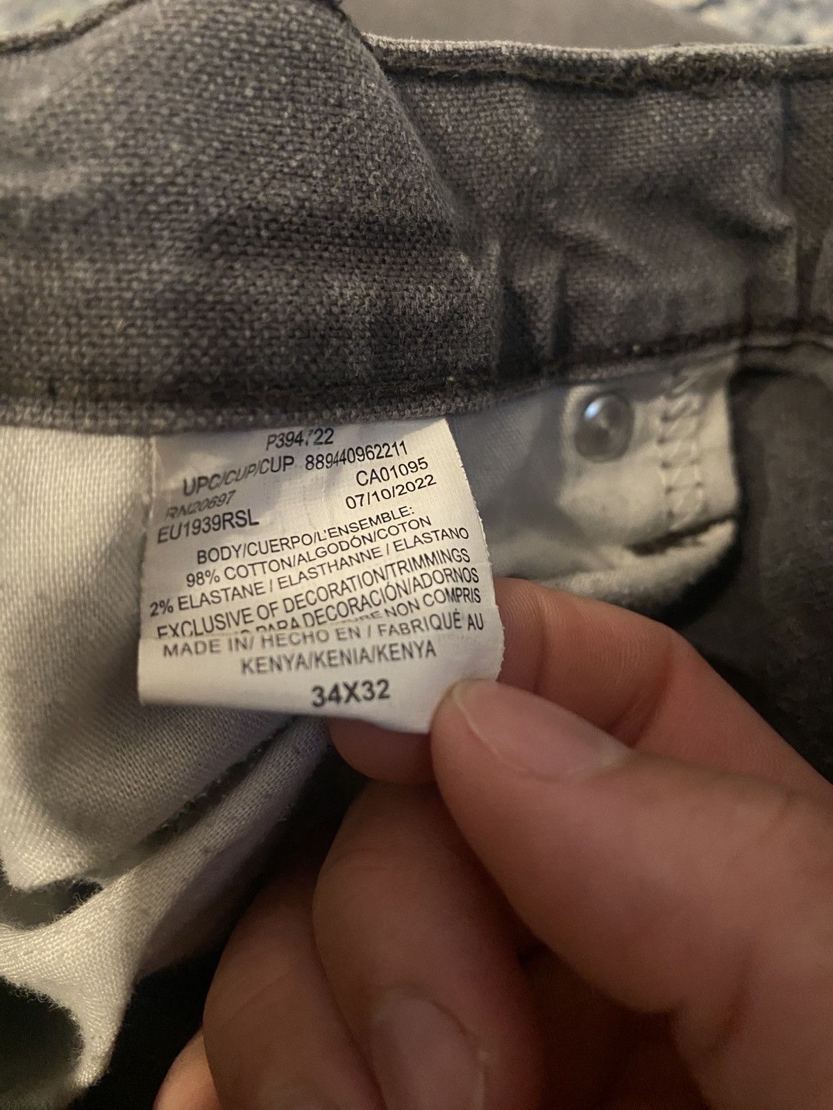 Dickies × Vintage Grey Dickies Carpenter Pants 34x26 Size US 34 / EU 50 - 4 Thumbnail