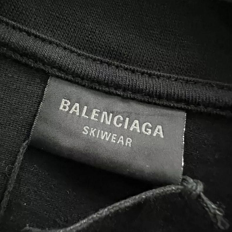 Balenciaga Balenciaga Black embroidery logo short-sleeved Size US XS / EU 42 / 0 - 3 Thumbnail