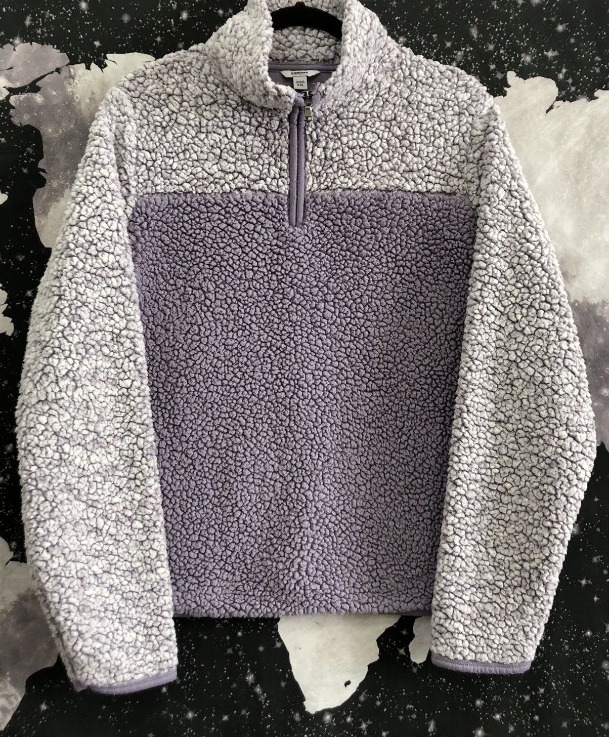 Sonoma Sonoma Sherpa Quarter Zip Fleece Sweater Size XXL / US 16-18 / IT 52-54 - 1 Thumbnail