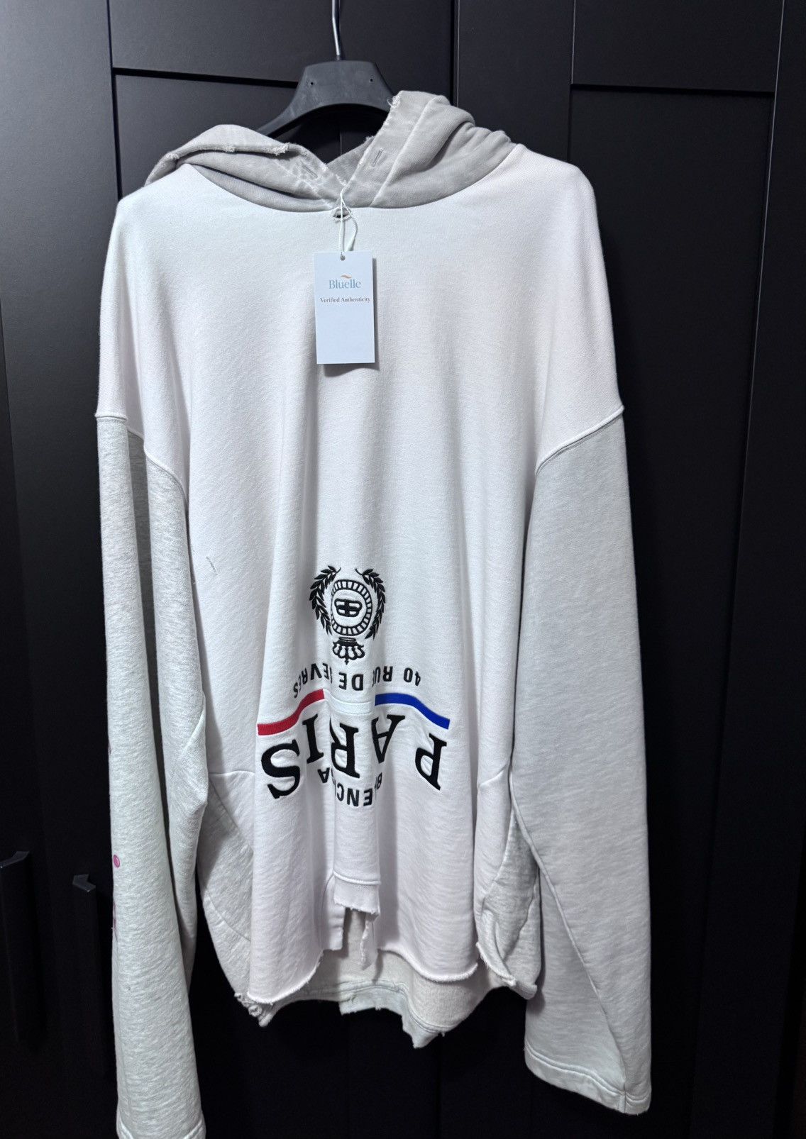 Balenciaga Balenciaga Upside Down Paris Hoodie BLUELLE🌊 Size US M / EU 48-50 / 2 - 1 Thumbnail