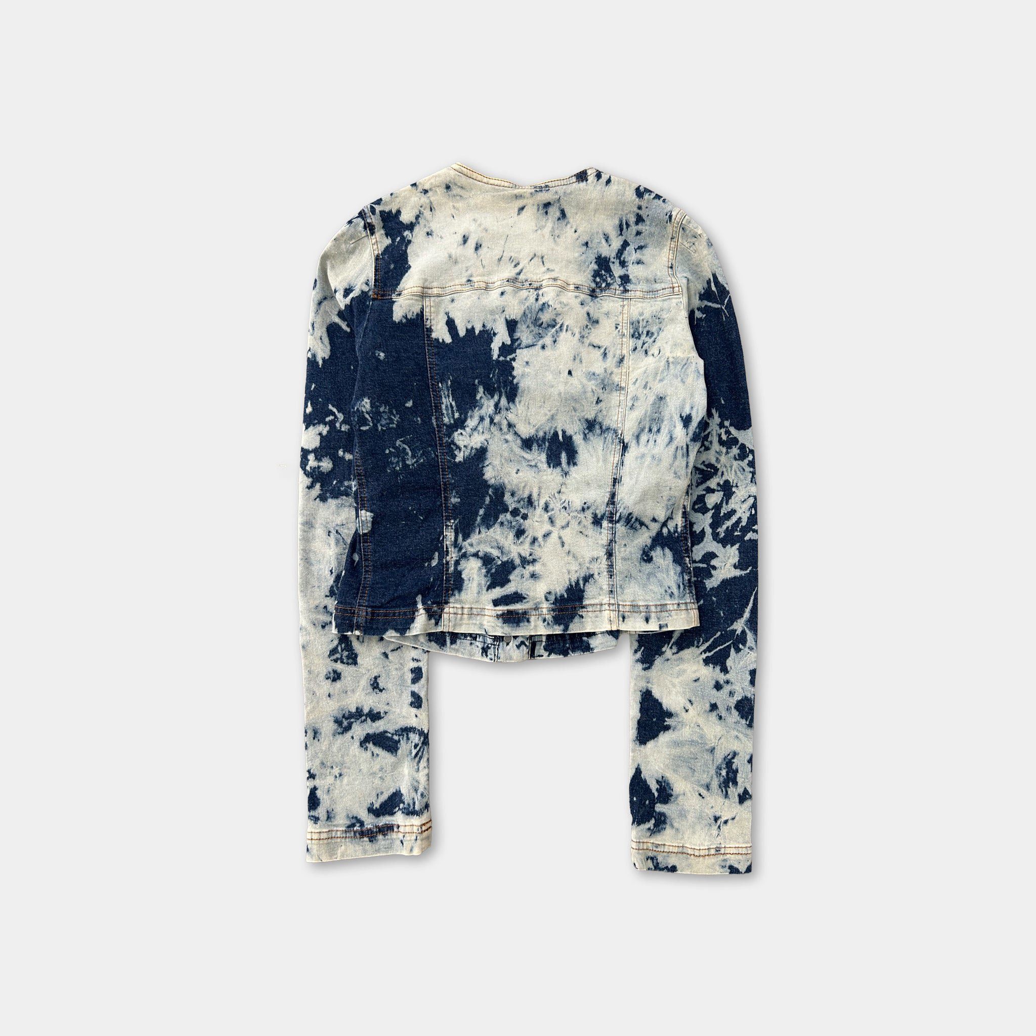 plein sud Plein Sud Tie-Dye Denim Jacket Size S / US 4 / IT 40 - 5 Thumbnail