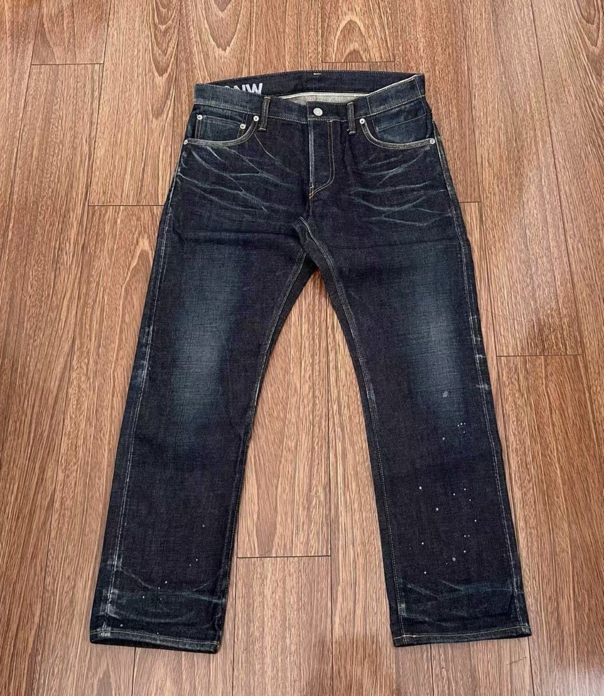 Visvim VISVIM SOCIAL SCULPTURE NON-WASHEDSPOT Splattered Wash Jeans Size US 34 / EU 50 - 1 Thumbnail