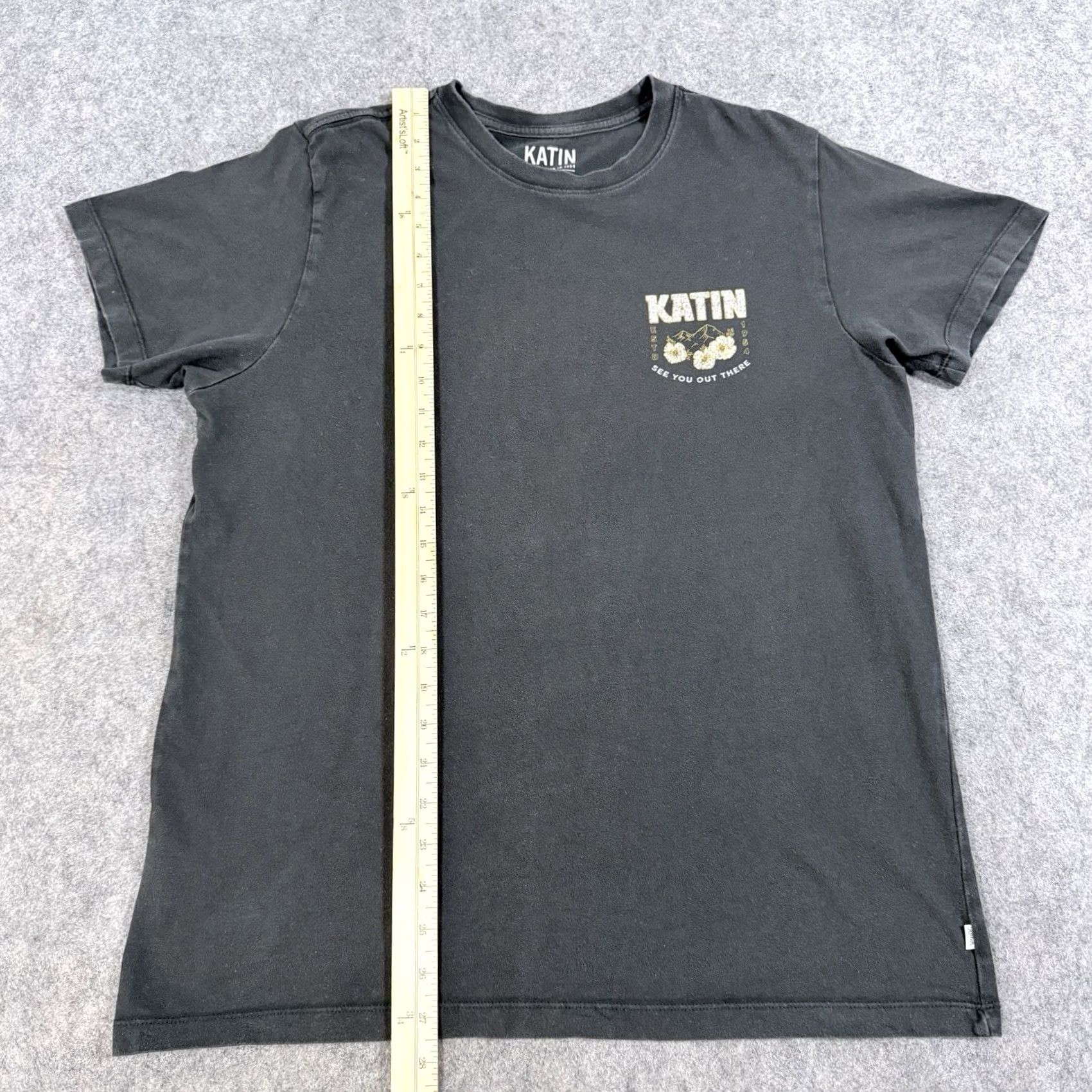 Katin Katin Vintage Hawaii Floral "See You Out There" T-Shirt Men's Size Medium Black Size US M / EU 48-50 / 2 - 7 Thumbnail