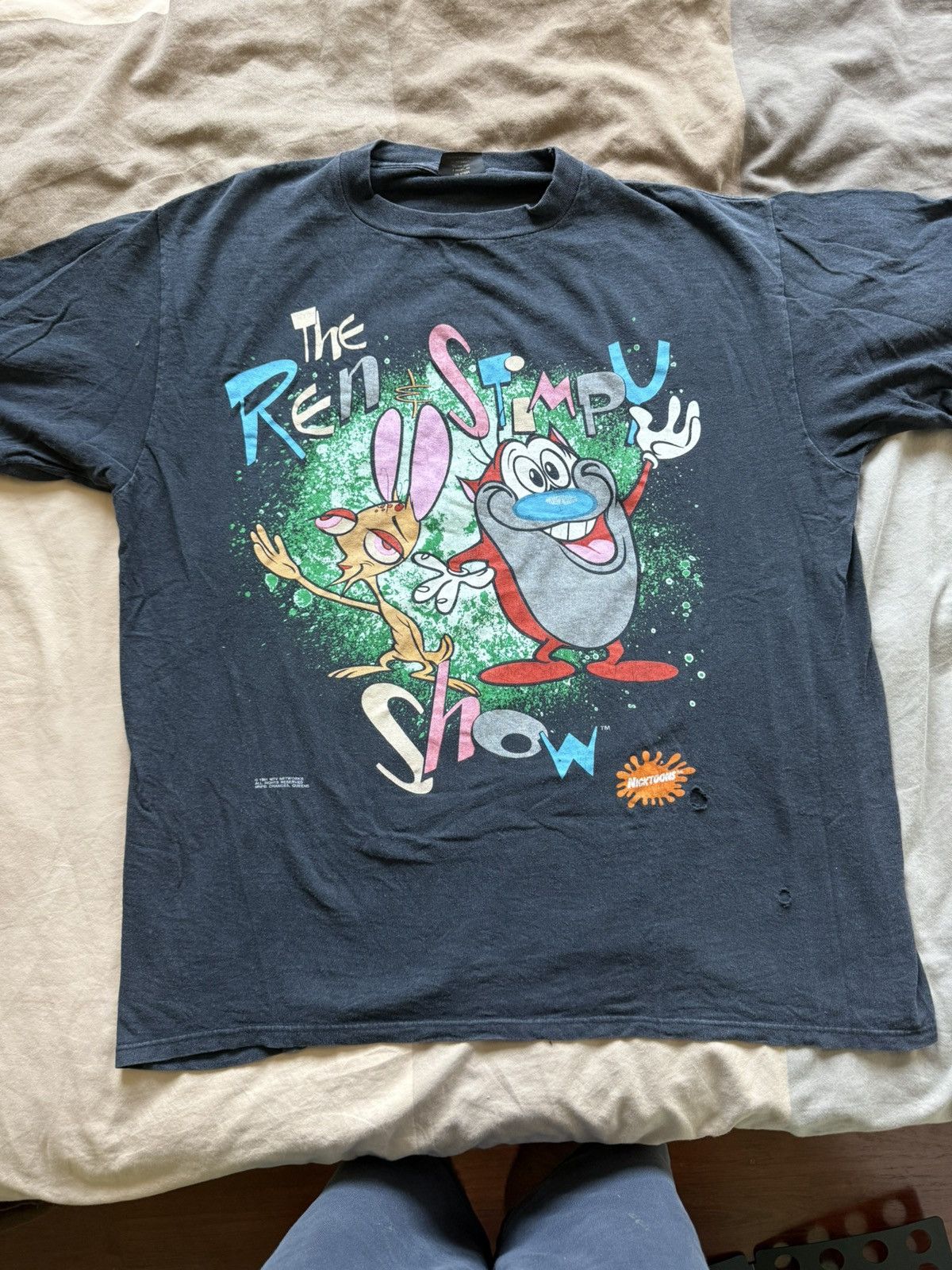 Mtv × Nickelodeon × Vintage Vintage ren and stimpy t shirt Size US L / EU 52-54 / 3 - 1 Thumbnail