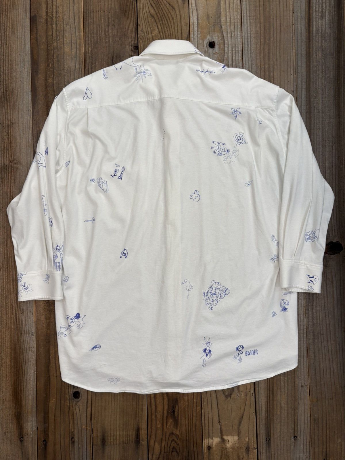 Vetements Garde Robe Oversized Scribble Shirt Size US S / EU 44-46 / 1 - 7 Thumbnail