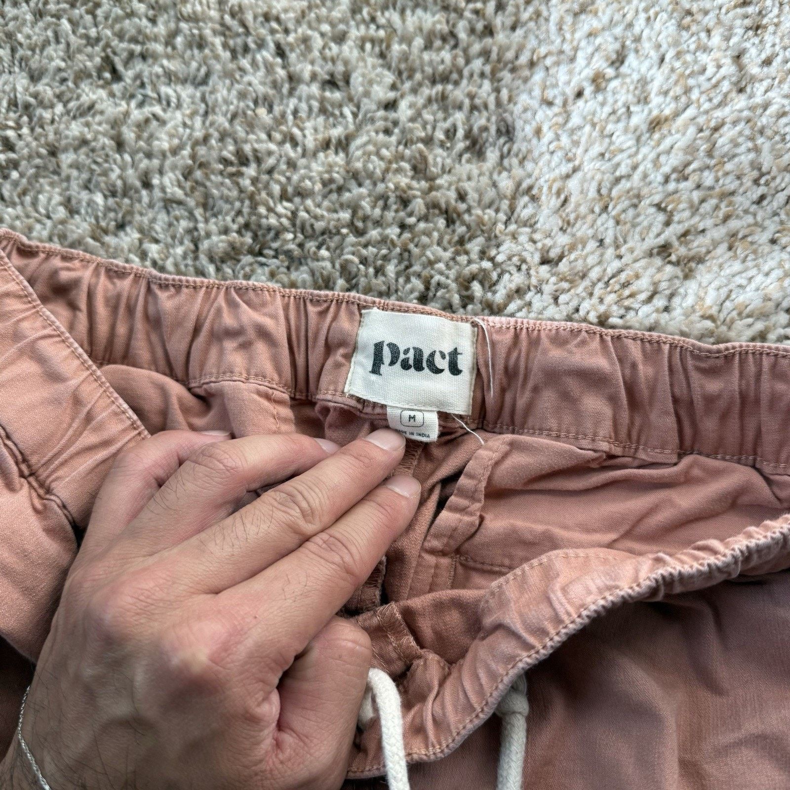 Other Pact Cotton Canvas Roll Up Pants Men’s Size Medium Clay Pink Size US 32 / EU 48 - 4 Thumbnail