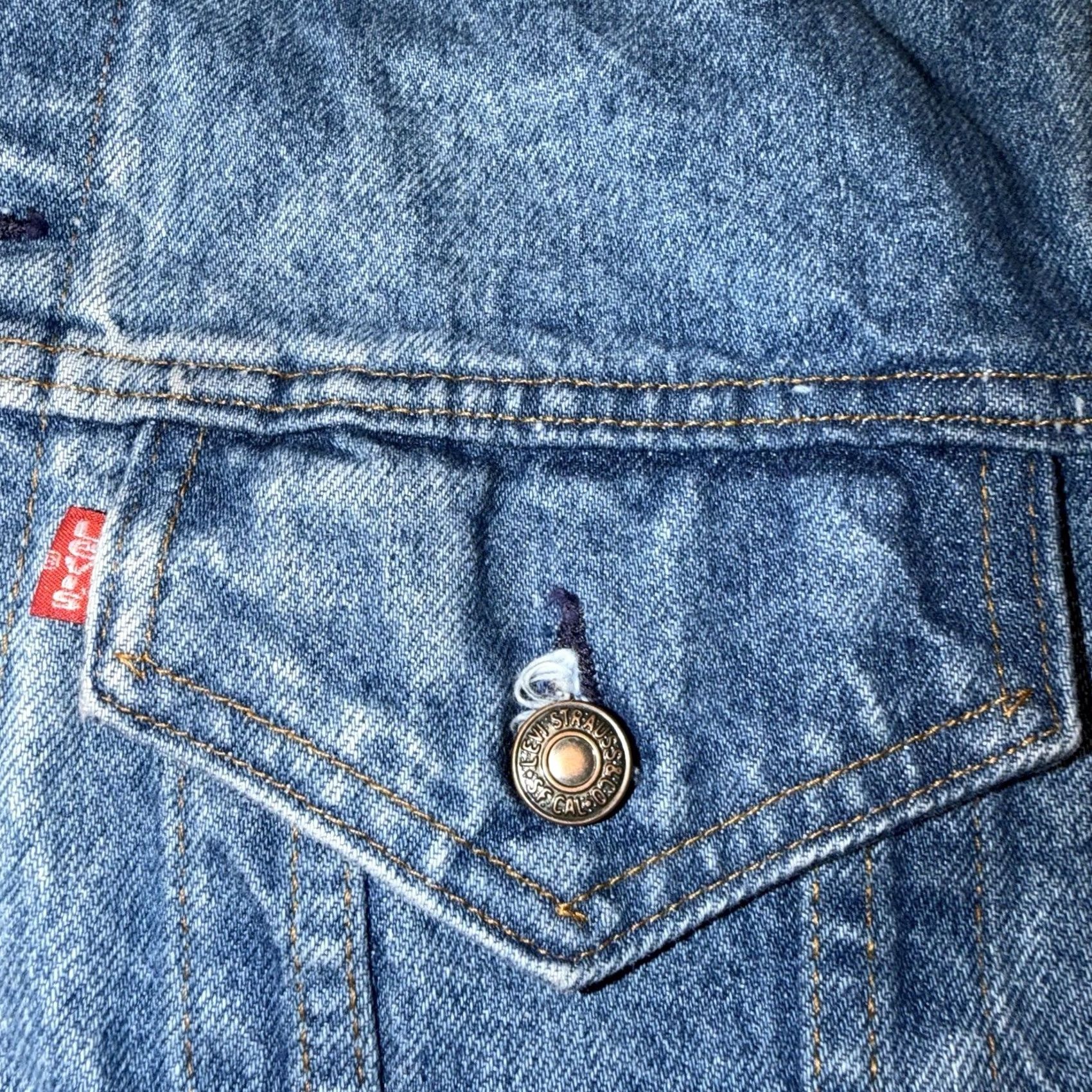 Levi's Levi's Trucker Jacket Denim 80s Vintage Mens Size 46 Regular Blue 70506-0214 Size US S / EU 44-46 / 1 - 2 Thumbnail