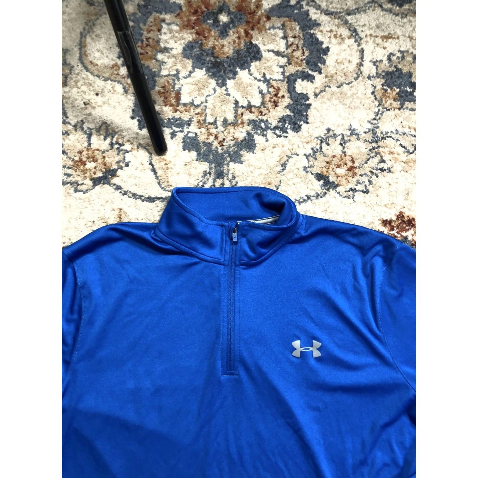 Under Armour Under Armour Shirt Mens XL Blue HeatGear Quarter Zip Long Sleeve Pullover Loose Size US XL / EU 56 / 4 - 2 Thumbnail