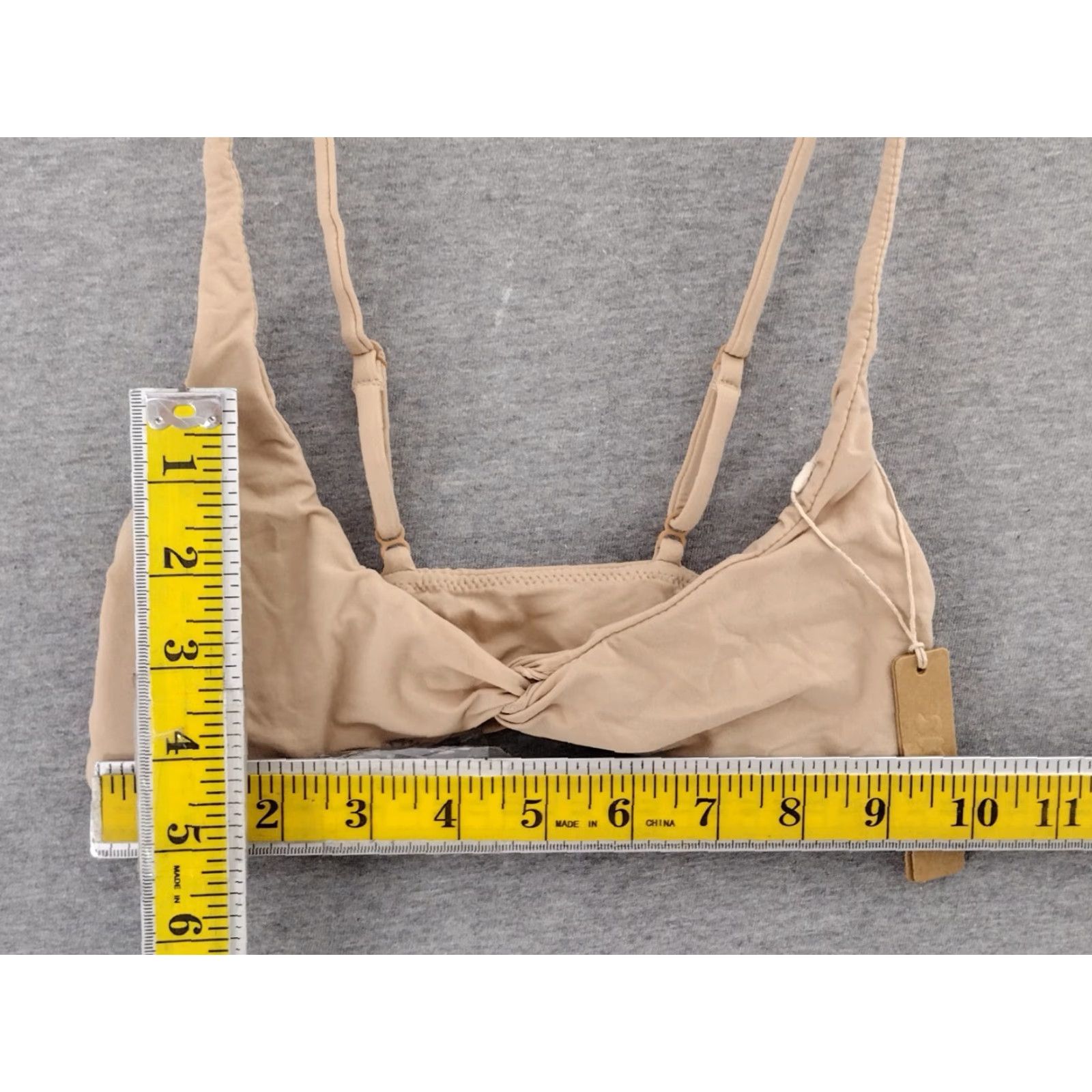 SKIMS SKIMS Knotted Bra Women's Buttery Soft Color Clay Size XXS BR-SCN-0445 Size ONE SIZE - 4 Thumbnail