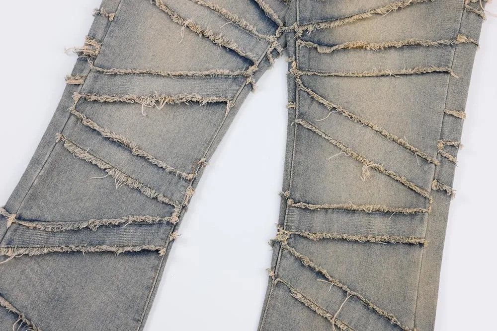 Jean Opium Embroidery Stack Denim Jeans Retro Vintage y2k Size US 30 / EU 46 - 9 Thumbnail