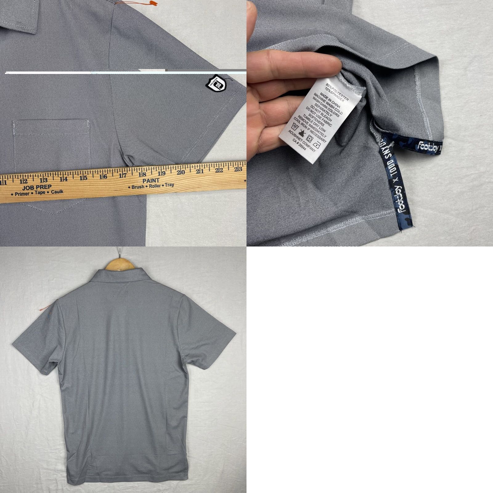 Footjoy FootJoy Todd Snyder Polo Shirt Mens XS Gray FJ Short Sleeve Pocket Collared Golf Brand Shirt Size US XS / EU 42 / 0 - 8 Thumbnail
