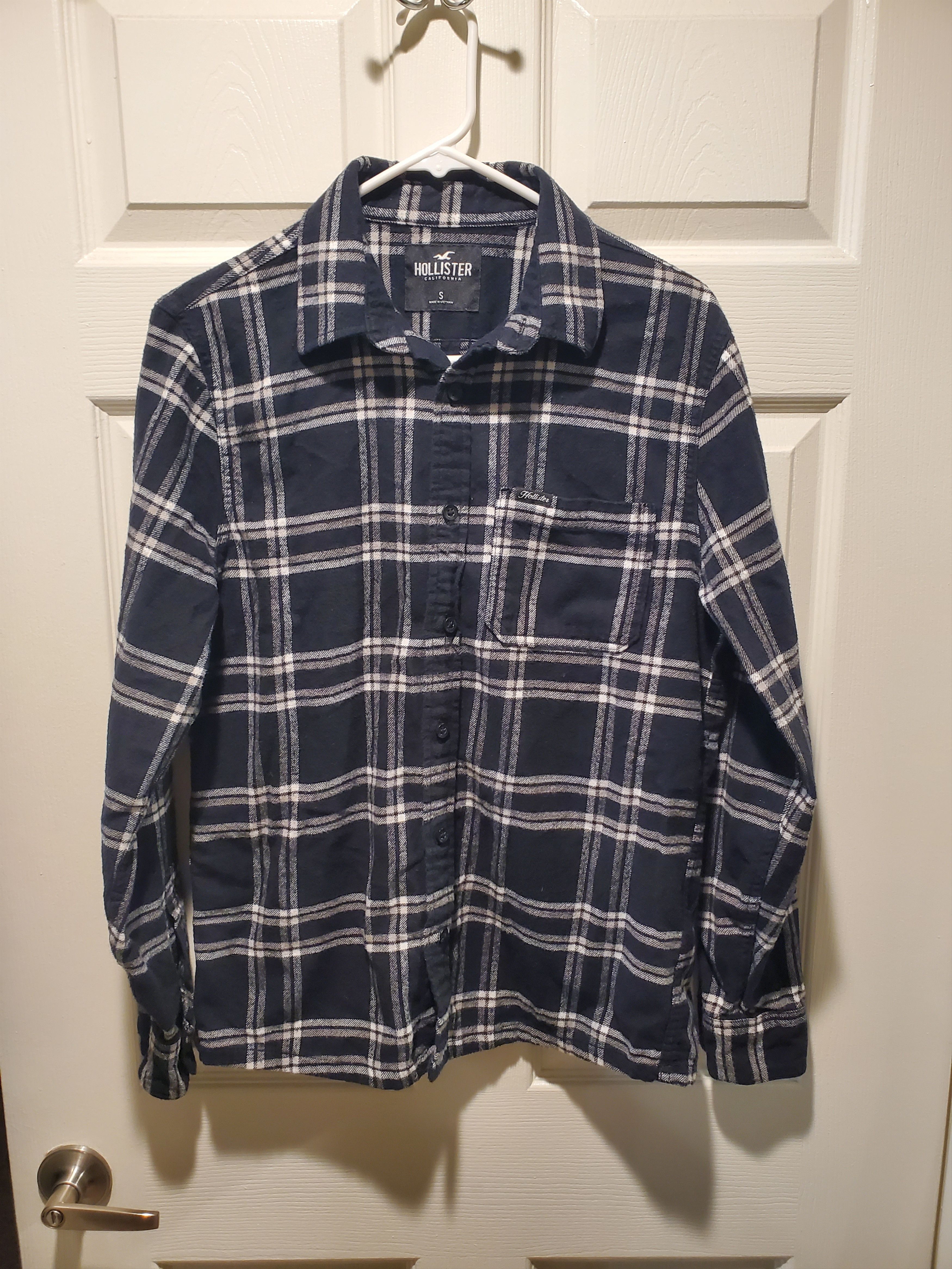 Hollister Black + White Hollister Flannel-size S Size US S / EU 44-46 / 1 - 1 Thumbnail