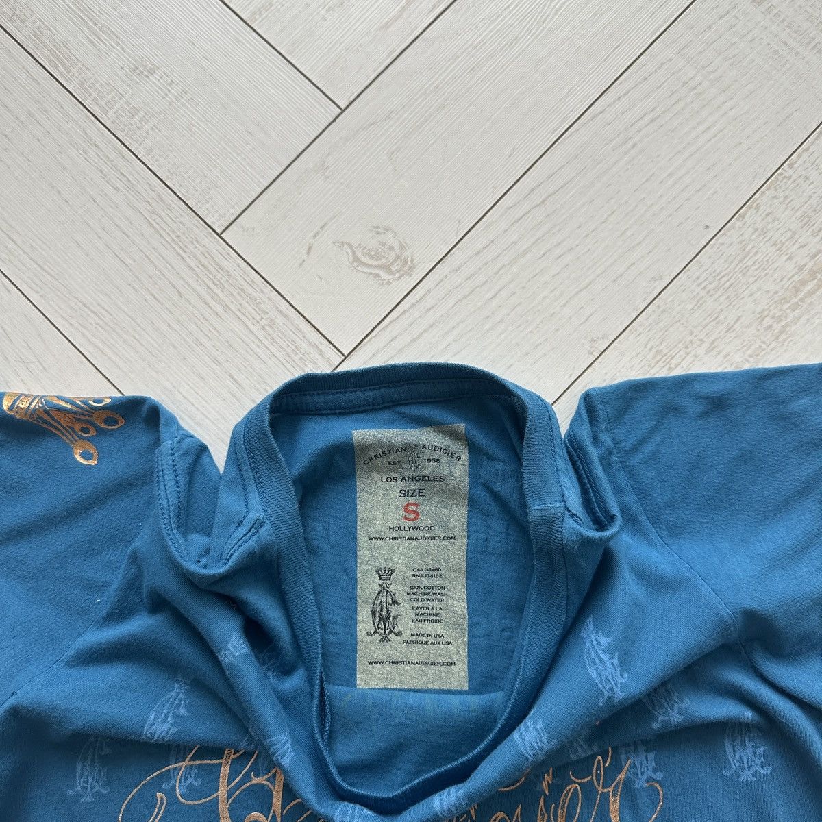Christian Audigier Vintage 00s Christian Audiger Pantera tee hype y2k avantgard Size S / US 4 / IT 40 - 12 Thumbnail