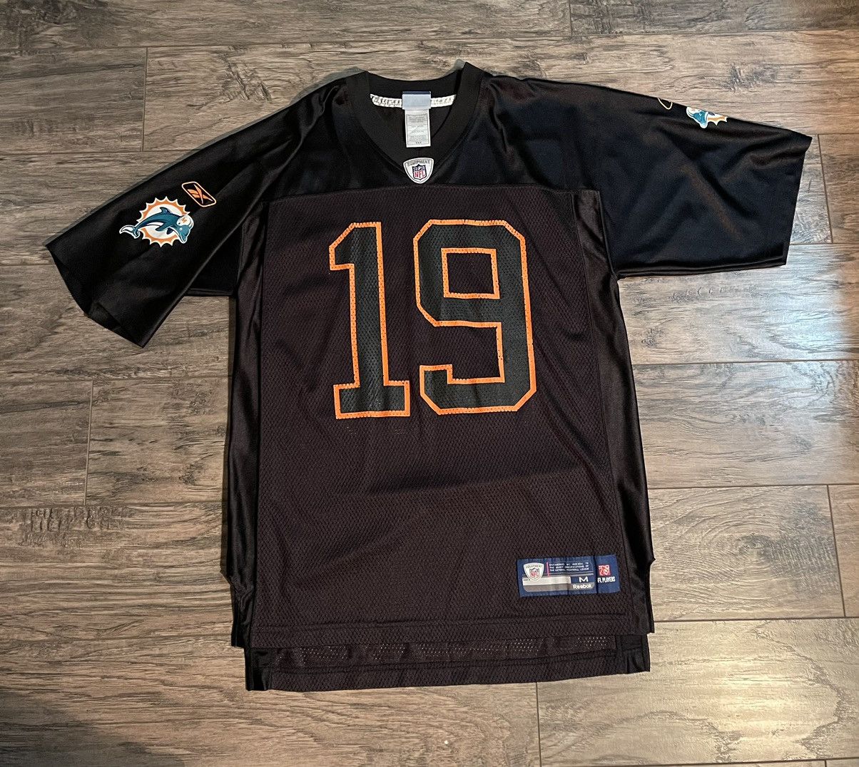 NFL Miami Dolphins black throwback Brandon Marshall Jersey Size US L / EU 52-54 / 3 - 1 Thumbnail