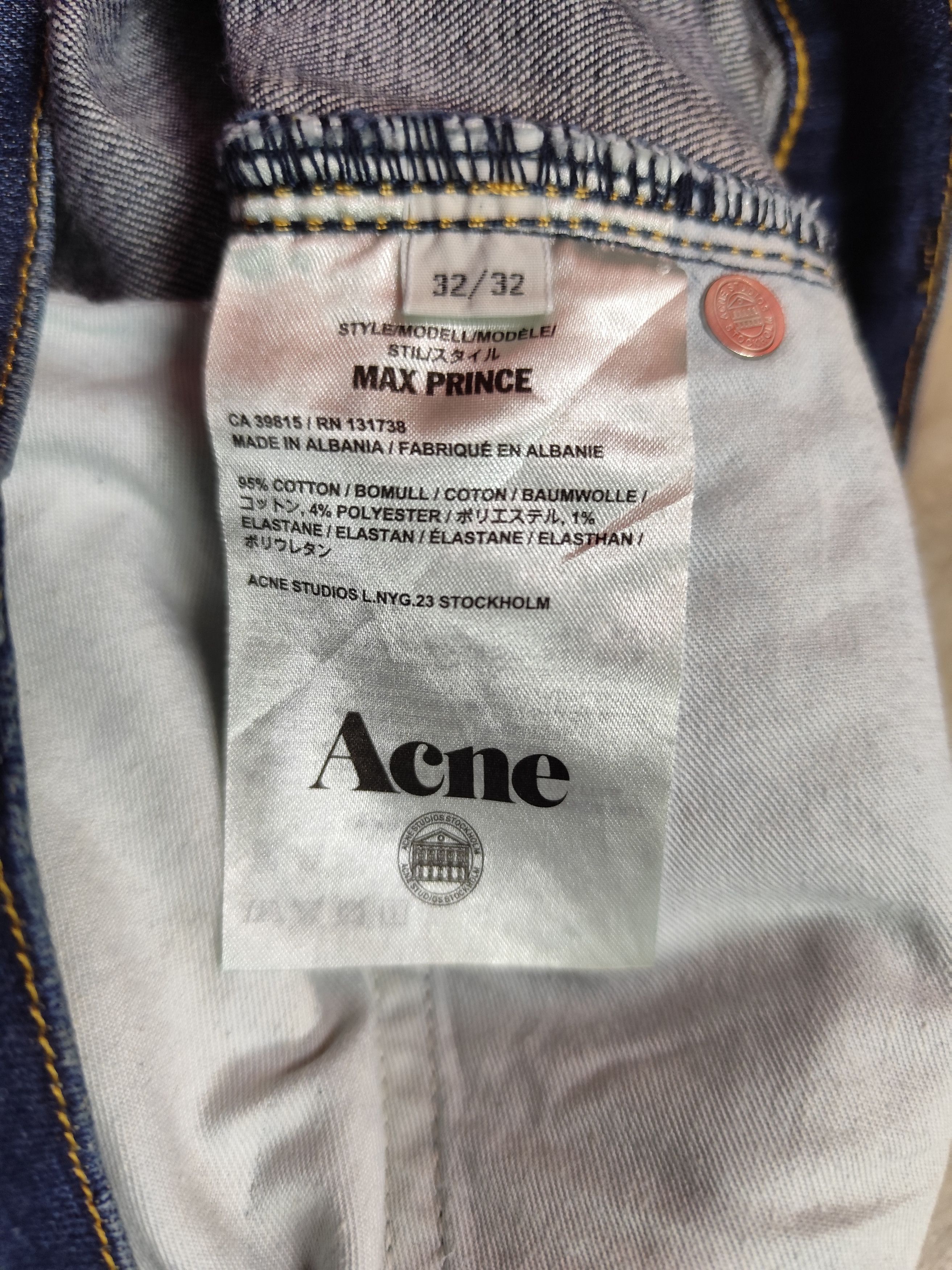 Acne Studios Acne Studios Max Prince Denim Pants Size US 32 / EU 48 - 6 Thumbnail