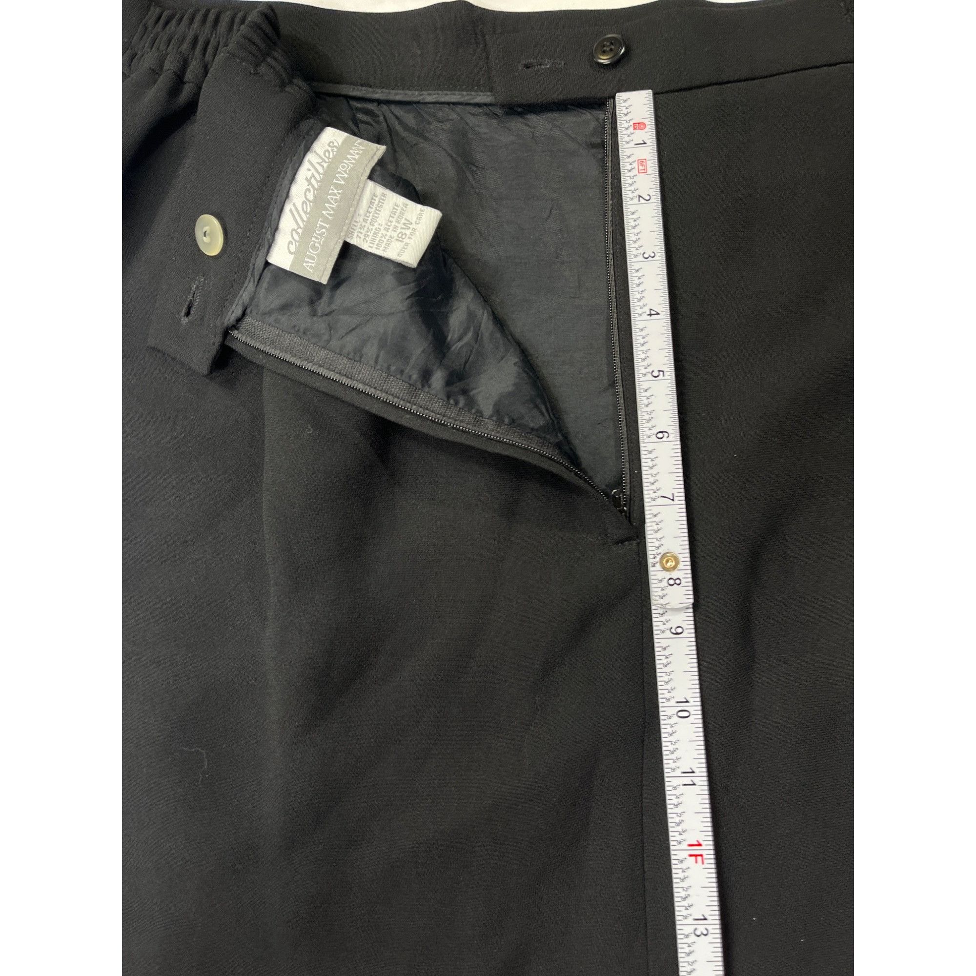 Other August Max Woman Black Skirt Size 18W SKU 7143 Size 41" - 7 Thumbnail