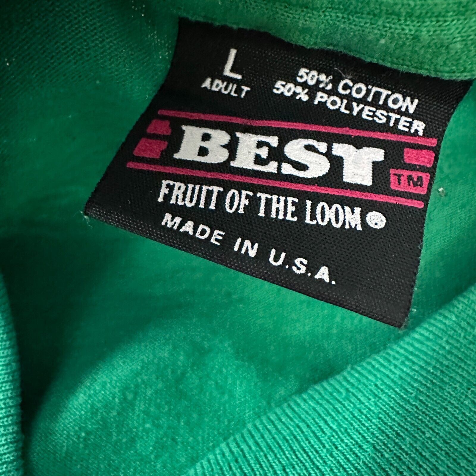 Fruit Of The Loom Vintage St Patrick's Day T-Shirt Men's Large Green Kiss Me Size US L / EU 52-54 / 3 - 6 Thumbnail