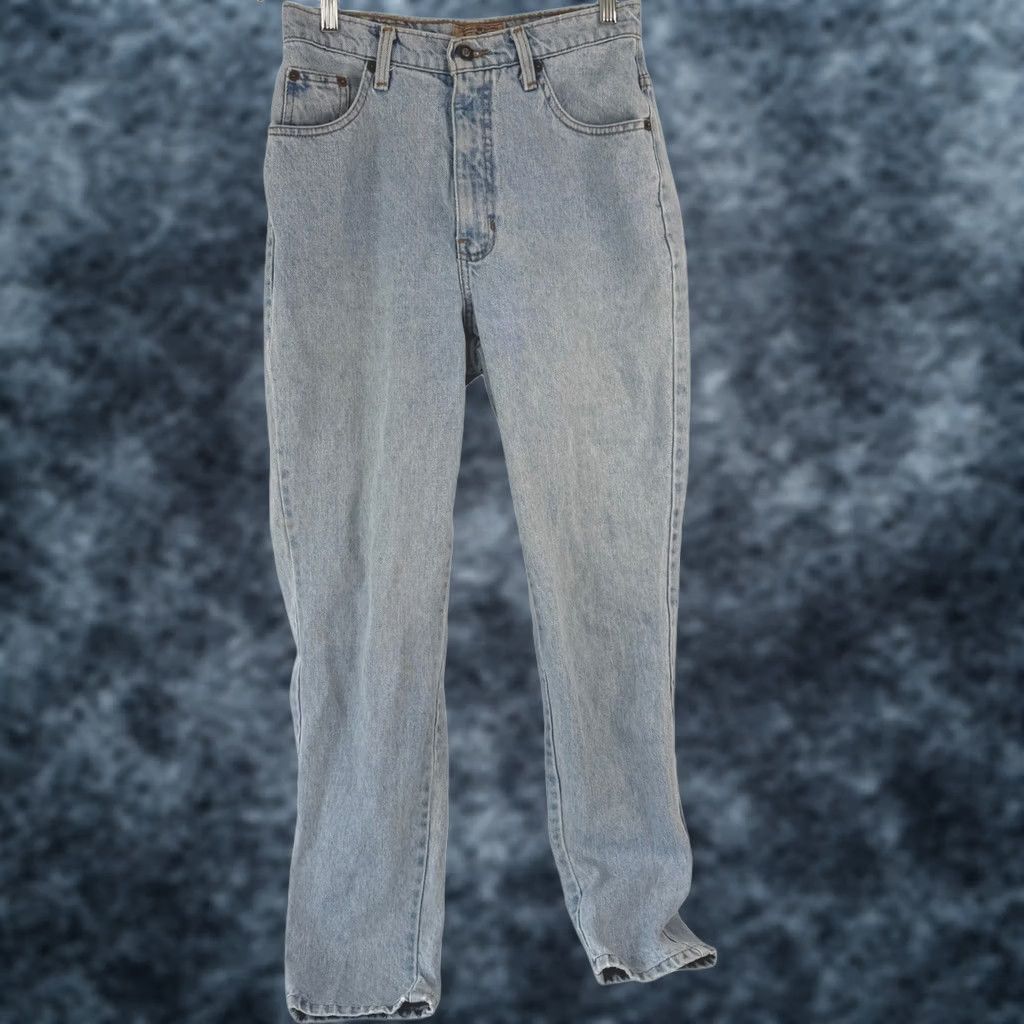Express VINTAGE EXP Jeans by Express High Rise Tapered Mom Jeans Light Wash 9/10 Womens Size 32" / US 10 / IT 46 - 1 Thumbnail