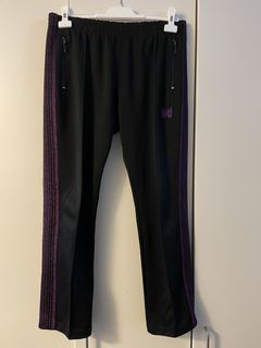 Needles Track Pants Black Purple | Grailed