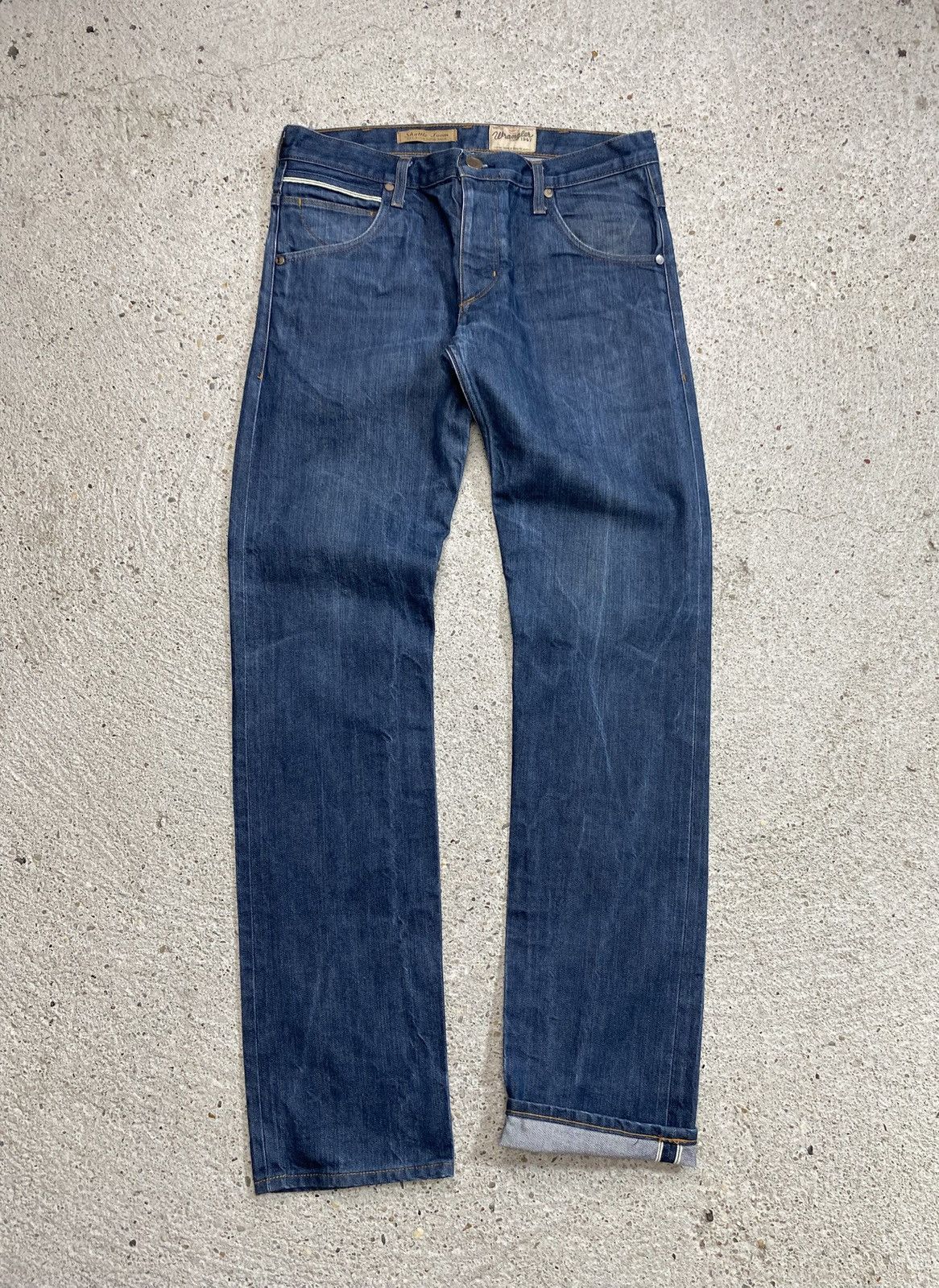 Wrangler Wrangler raw selvedge denim jeans japan shuttle loom Size US 31 - 1 Thumbnail