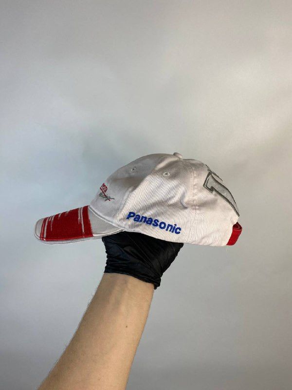 Vintage PANASONIC TOYOTA RACING #17 White Baseball Cap Size ONE SIZE - 2 Thumbnail