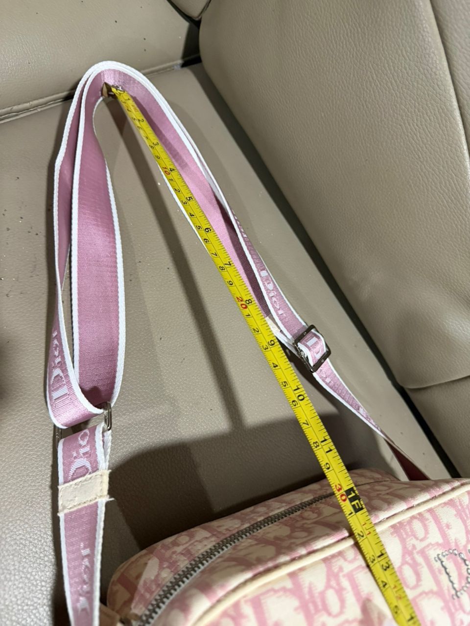 Dior Authentic Christian Dior Pink Floral Trotter Oblique Bag Size ONE SIZE - 16 Thumbnail