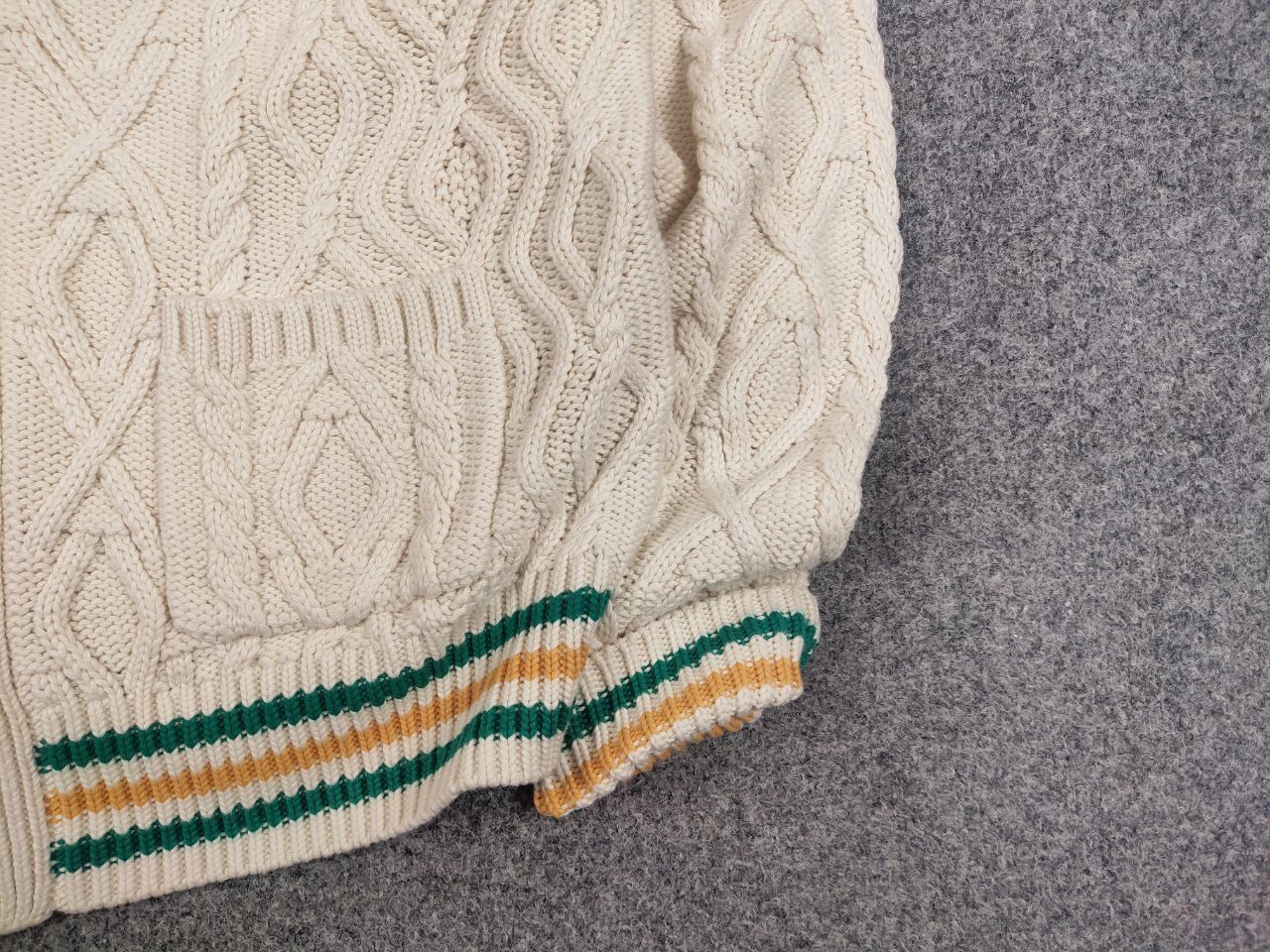 Creep Creep by Hiroshi Awai Design Beige Knit Bottom Cardigan Size US XL / EU 56 / 4 - 10 Thumbnail