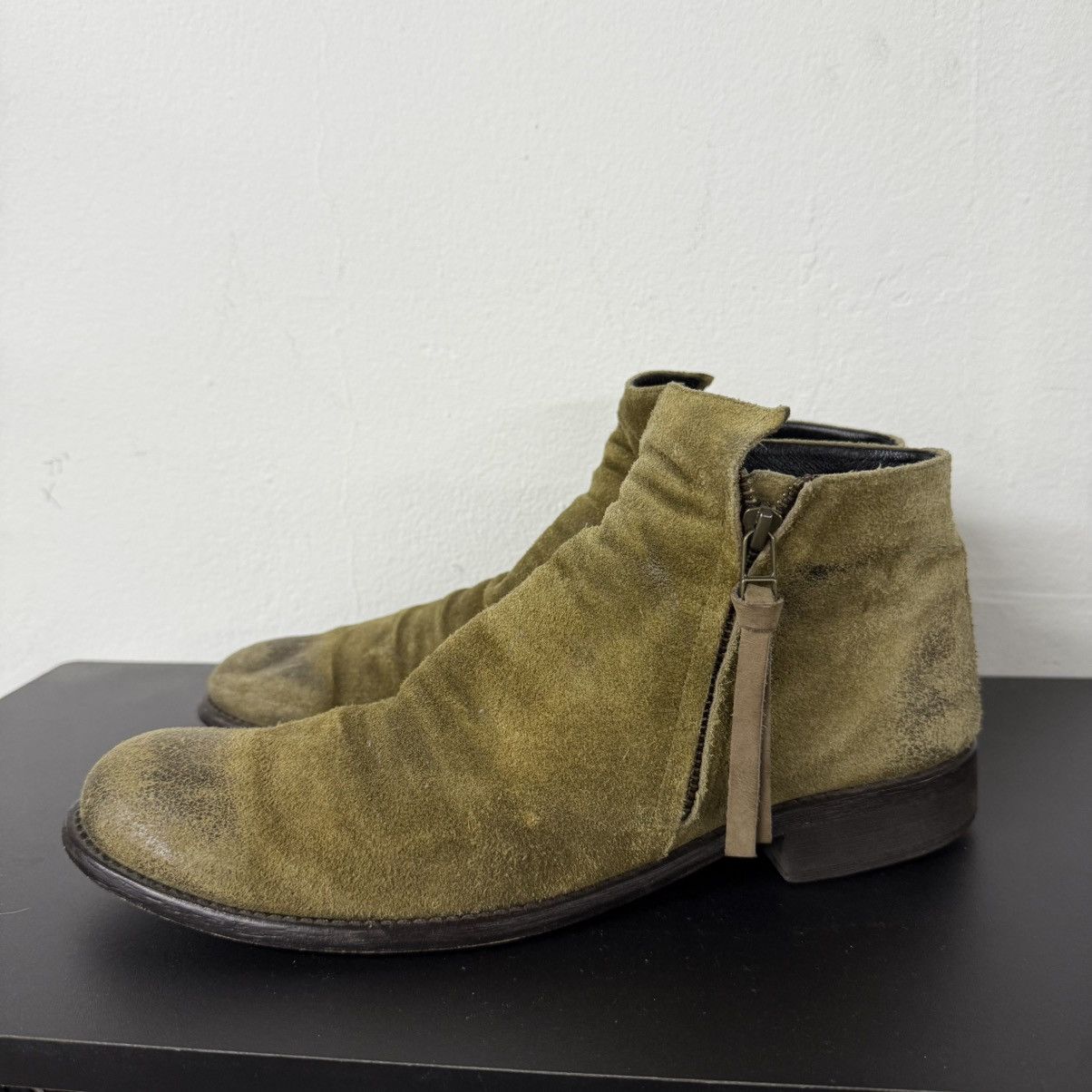 Hedi Slimane Argis Hedi Style Suede Zipper Boot Chelsea Size US 8 / EU 41 - 4 Thumbnail
