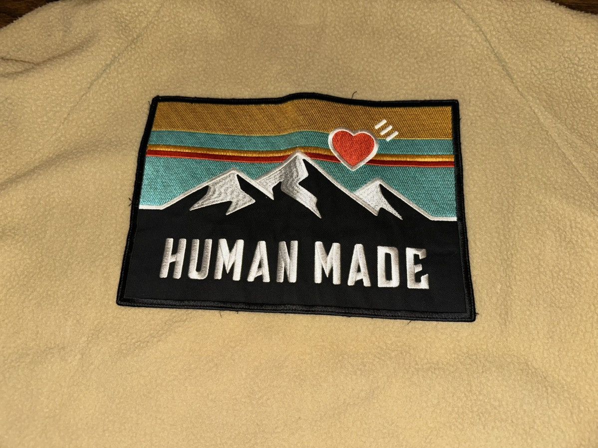 Human Made × Nigo HUMAN MADE Japan Nigo Fleece Jacket XL Polyester Tan Size US XL / EU 56 / 4 - 4 Thumbnail