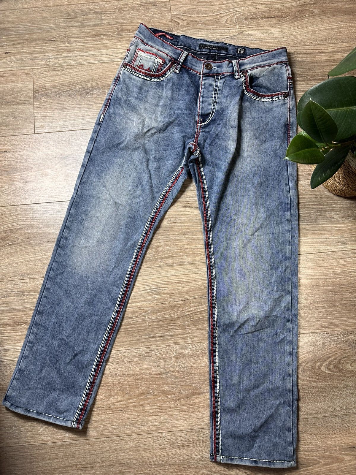 True Religion × Vintage Crazy Vintage Y2K True Religion Style Flair Jeans Size US 34 / EU 50 - 6 Thumbnail