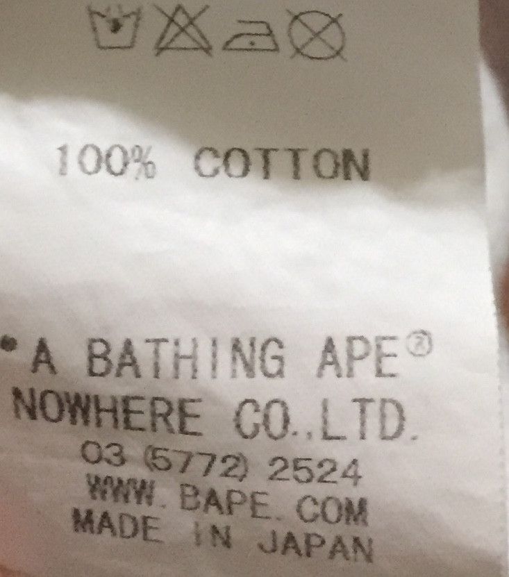 Bape Bape tee shirt Size S / US 4 / IT 40 - 7 Thumbnail