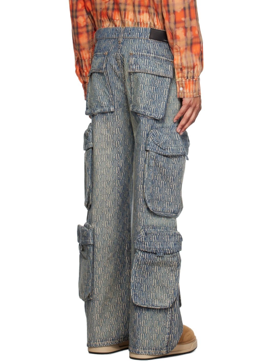 Amiri o1w1db10125 Denim Cargo Pant in Indigo Size US 36 / EU 52 - 3 Thumbnail