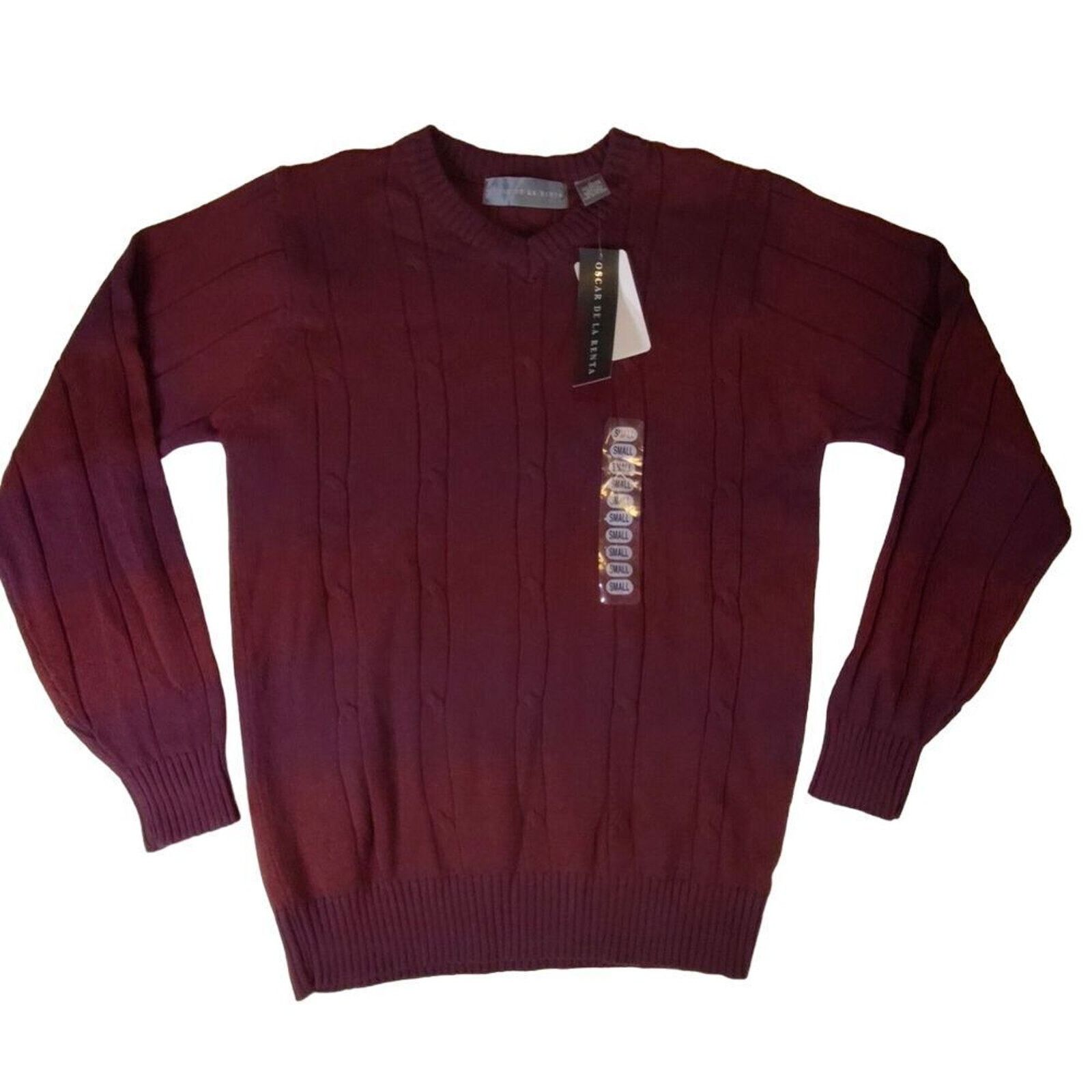 Oscar De La Renta Oscar De La Renta Mens Small Sweater Cable knit Grandpa Size US S / EU 44-46 / 1 - 1 Thumbnail