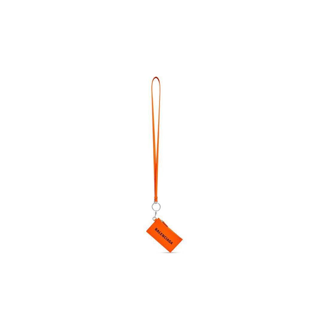 Balenciaga o1srvl11e0526 Size: OS / Cash Card Case On Keychain Orange Size ONE SIZE - 1 Thumbnail