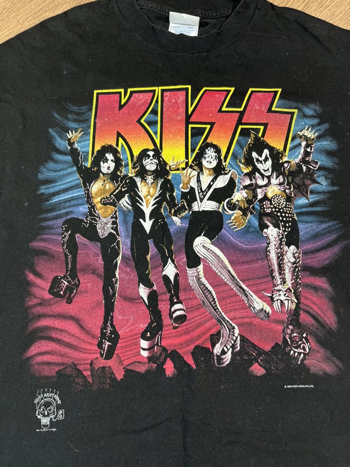 KISS × Vintage Vintage 1996s Kiss Band Tee Destroyer Tour 20 Years Size US XL / EU 56 / 4 - 2 Thumbnail