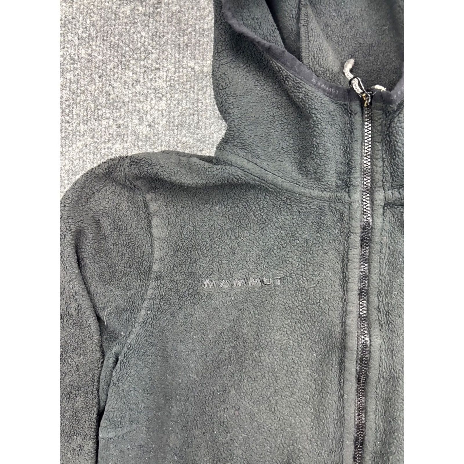 Mammut Mammut Sherpa Fleece Jacket Women's Small Black Hooded Full Zip Zipped Pockets Size S / US 4 / IT 40 - 2 Thumbnail