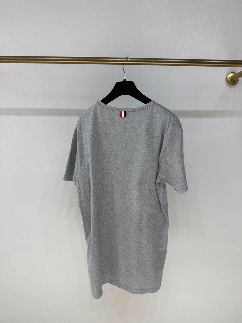 Thom Browne Thom Browne Grey T-shirt, short sleeves Size US XL / EU 56 / 4 - 2 Thumbnail