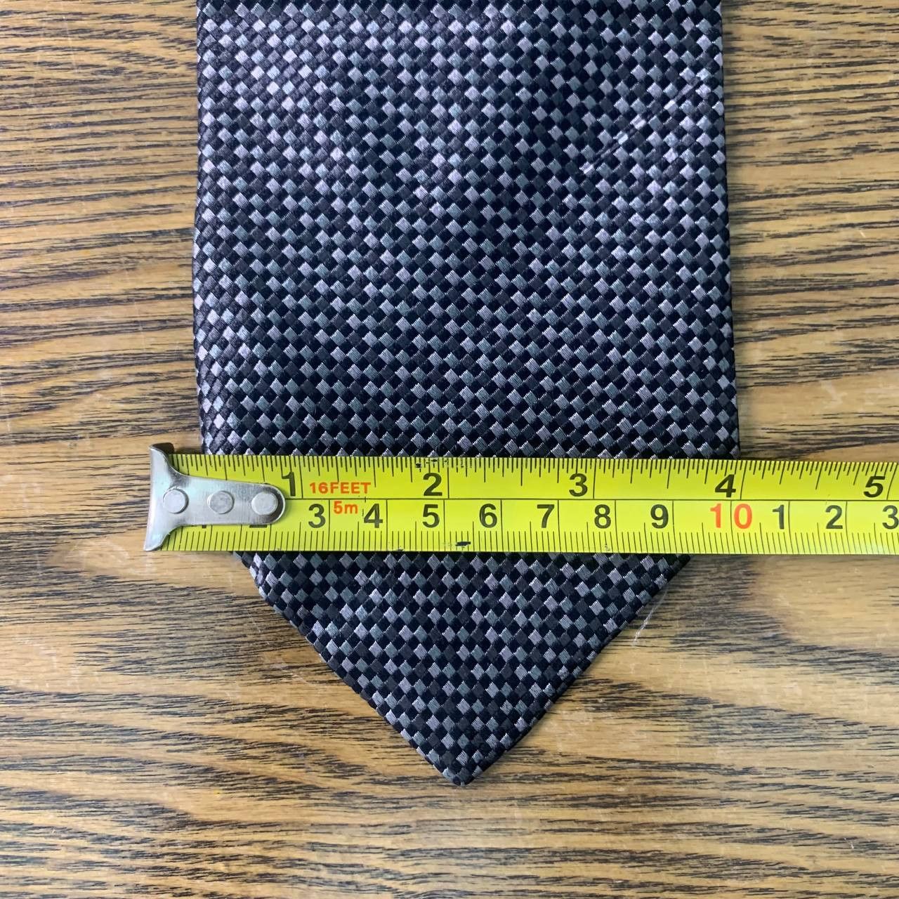 Geoffrey B. Small Geoffrey Beene Black & Light Grey Necktie Size ONE SIZE - 5 Thumbnail
