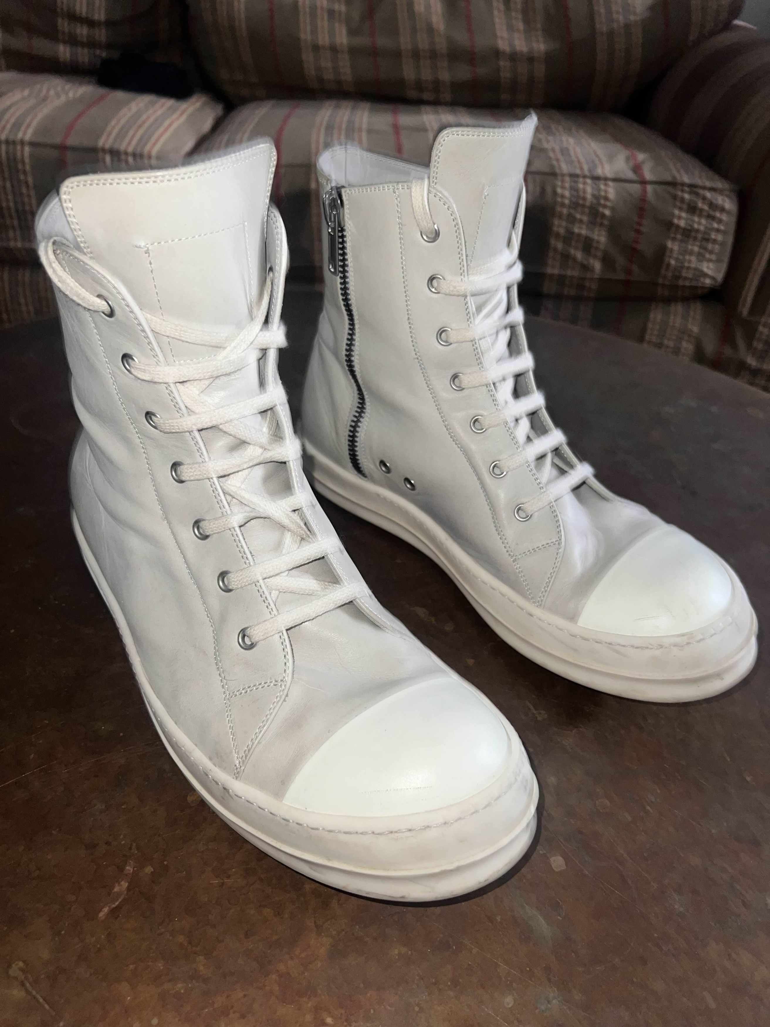 Rick Owens Rick Owens Mainline Ramones Pearl Size US 12 / EU 45 - 1 Thumbnail