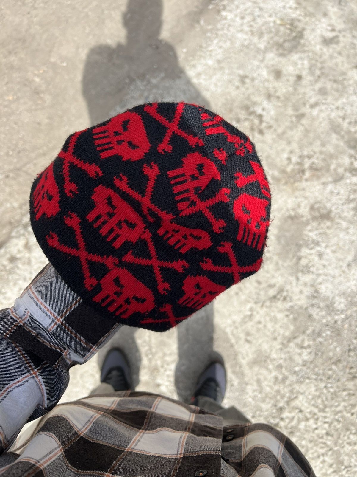 Vintage VERY RARE SKULL MONOGRAM HATS DESIGNER JAPAN STYLE Y2K SK8 Size ONE SIZE - 6 Thumbnail