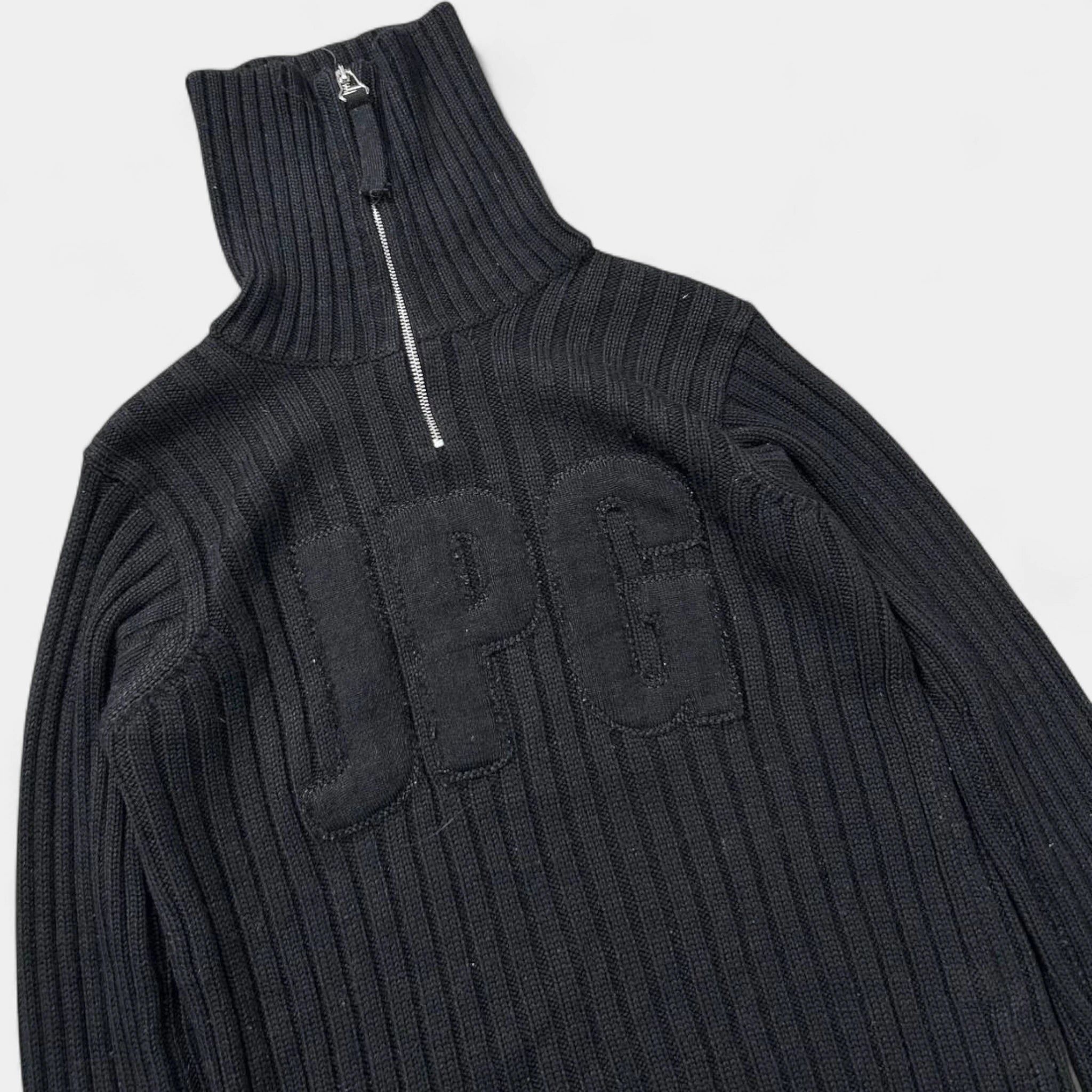 Jean Paul Gaultier Jean Paul Gaultier 2000s Linear Knit Skull Appliqué Turtlene Size US S / EU 44-46 / 1 - 2 Thumbnail