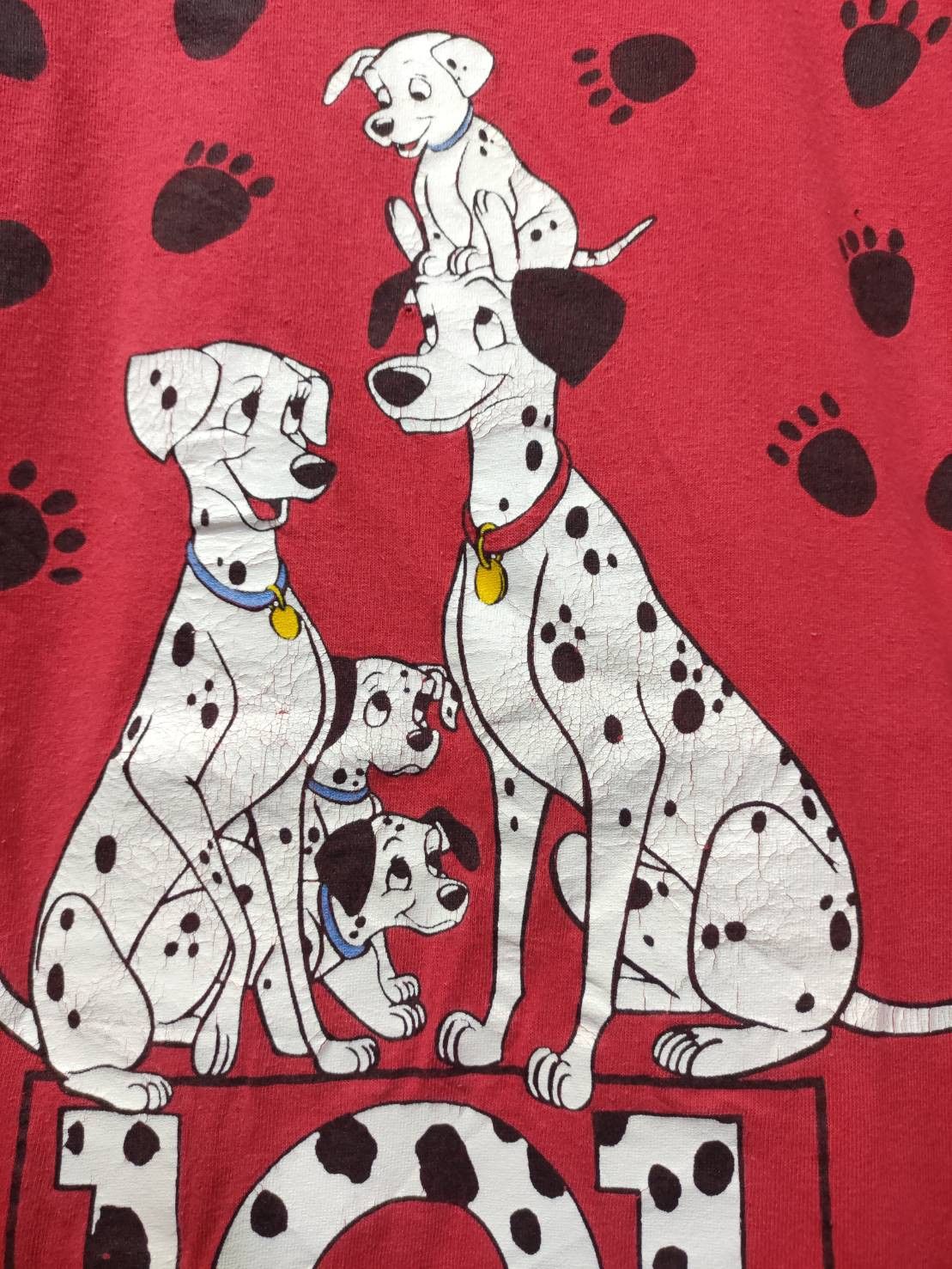Disney Vtg 90's 101 Dalmatians Movie Promo T-Shirt Size US XL / EU 56 / 4 - 3 Thumbnail