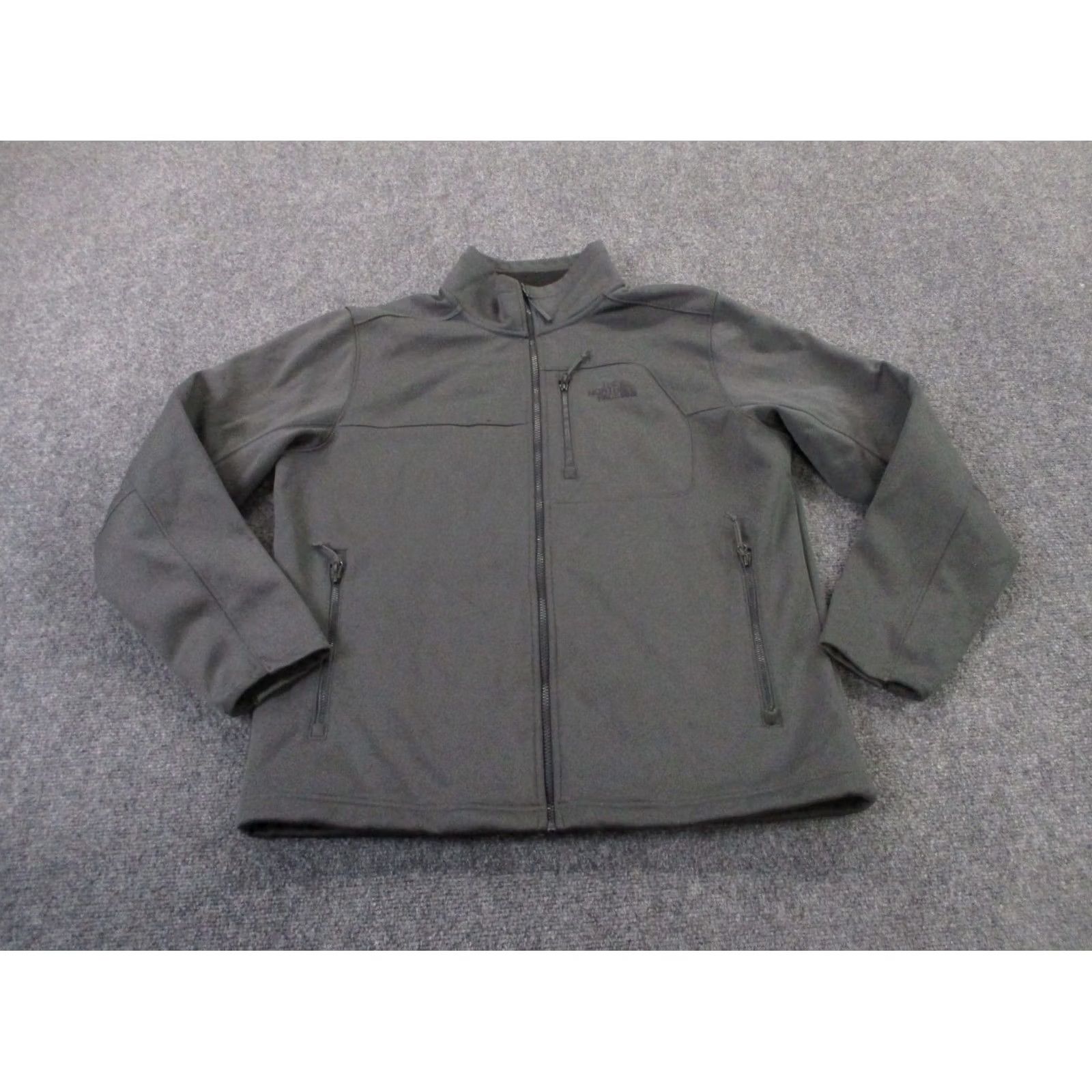 The North Face The North Face Jacket Mens L Windbreaker Softshell Hooded Windwall Fleece Lined Outdoors Hiking Gray Logo Pockets Zipped Pockets Full Zip Regular Size US L / EU 52-54 / 3 - 2 Thumbnail