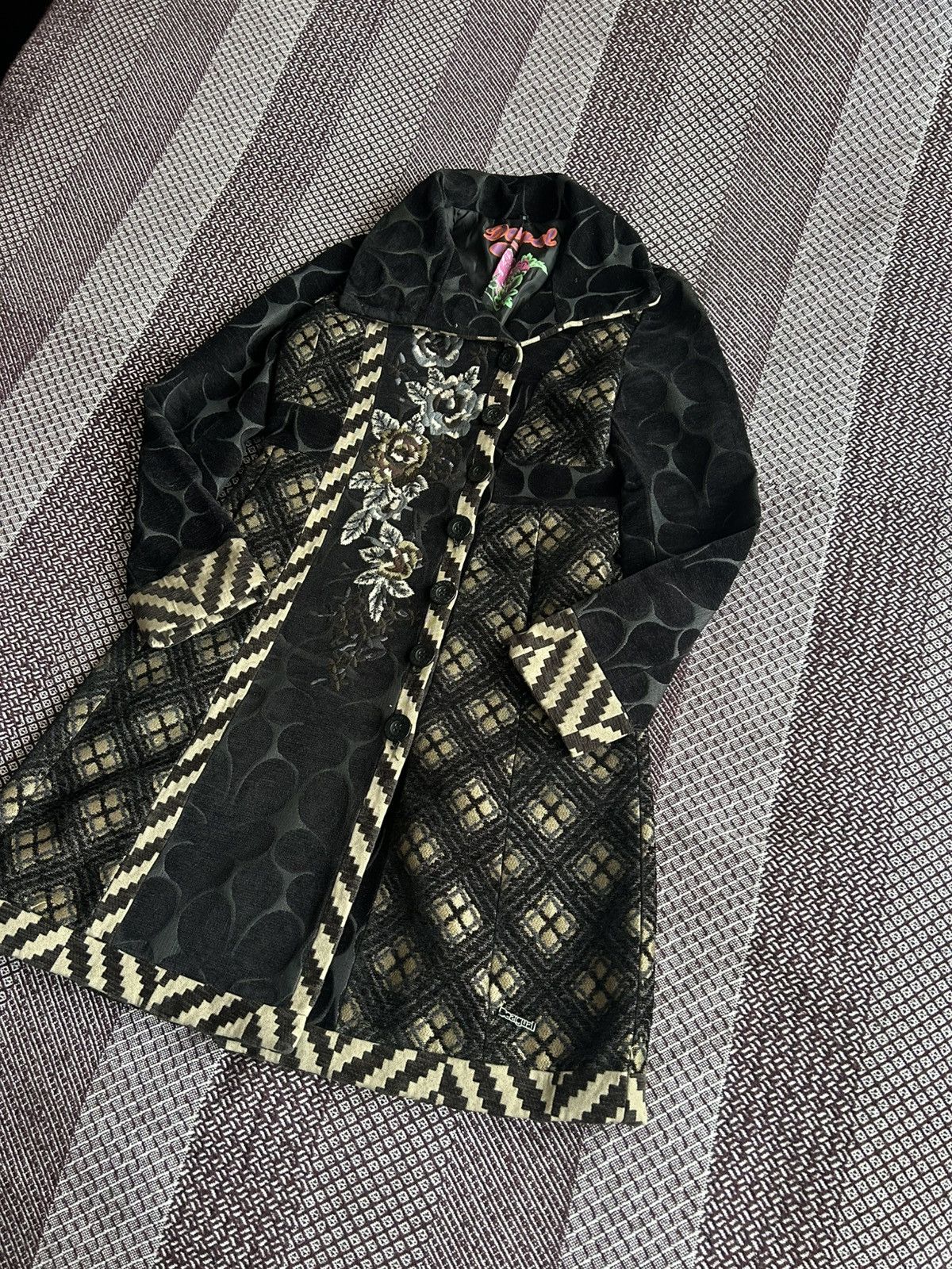 Desigual Desigual Women Heavy Coat Multicoloured Solid Style Size 38 Size M / US 6-8 / IT 42-44 - 2 Thumbnail
