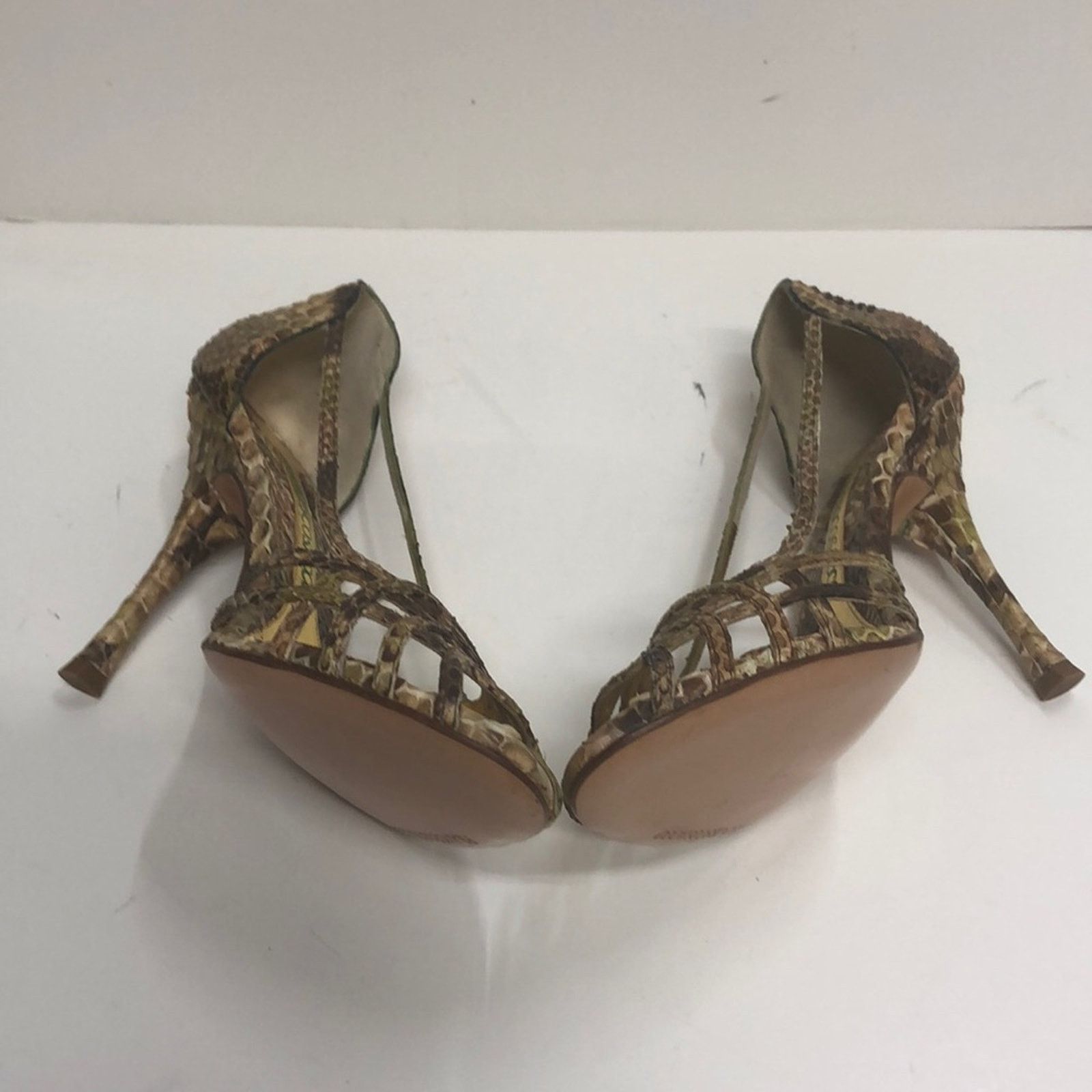 & Other Stories Francesco Sacco Made in Italy Snakeskin High Heel Size US 7 / IT 37 - 4 Thumbnail