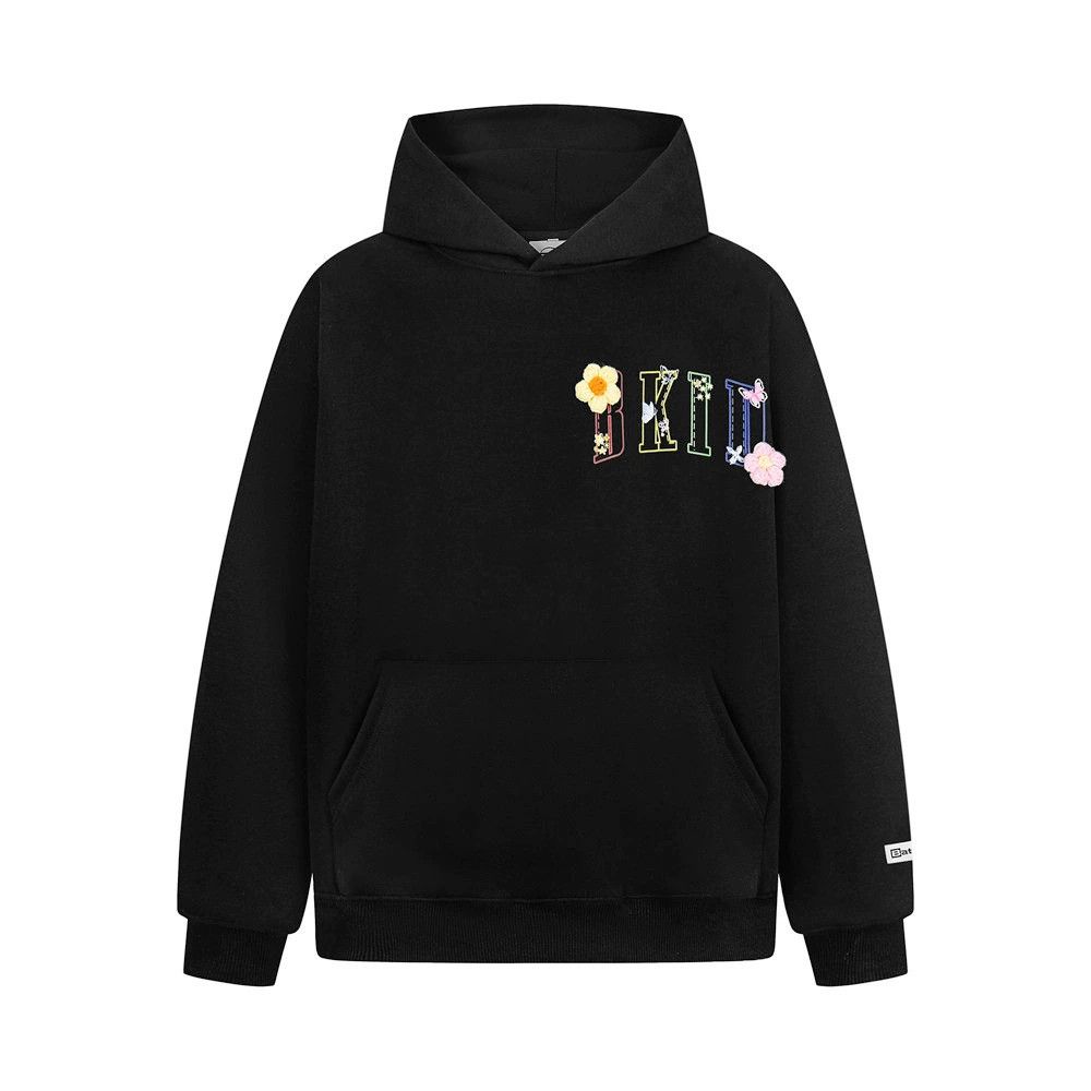 Vintage Men's casual butterfly flower lettering loose hoodie Size US M / EU 48-50 / 2 - 2 Thumbnail
