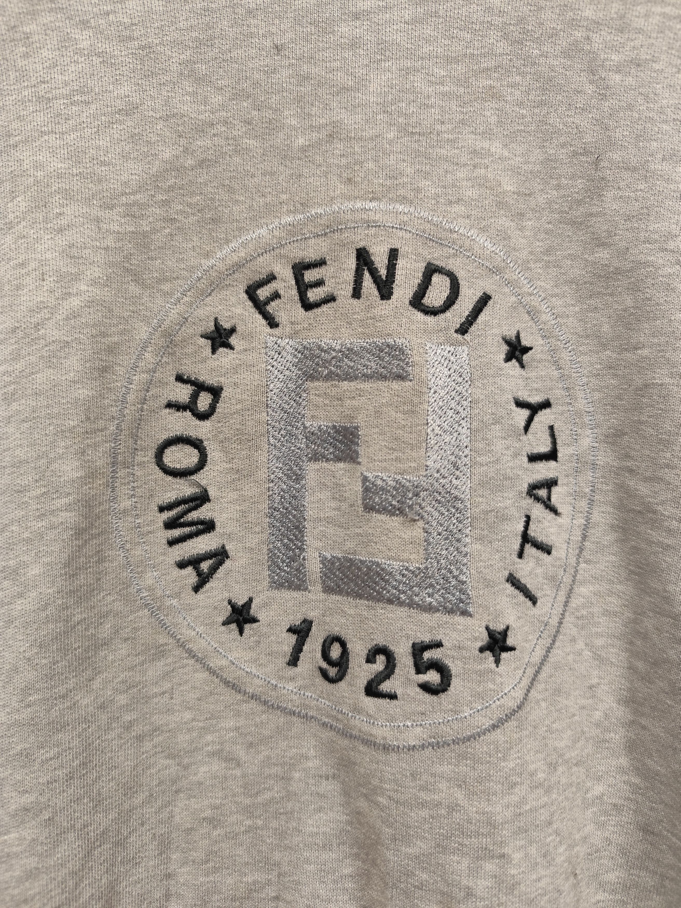 Fendi Vintage sweatshirt fendi logo embroidery Size US L / EU 52-54 / 3 - 2 Thumbnail