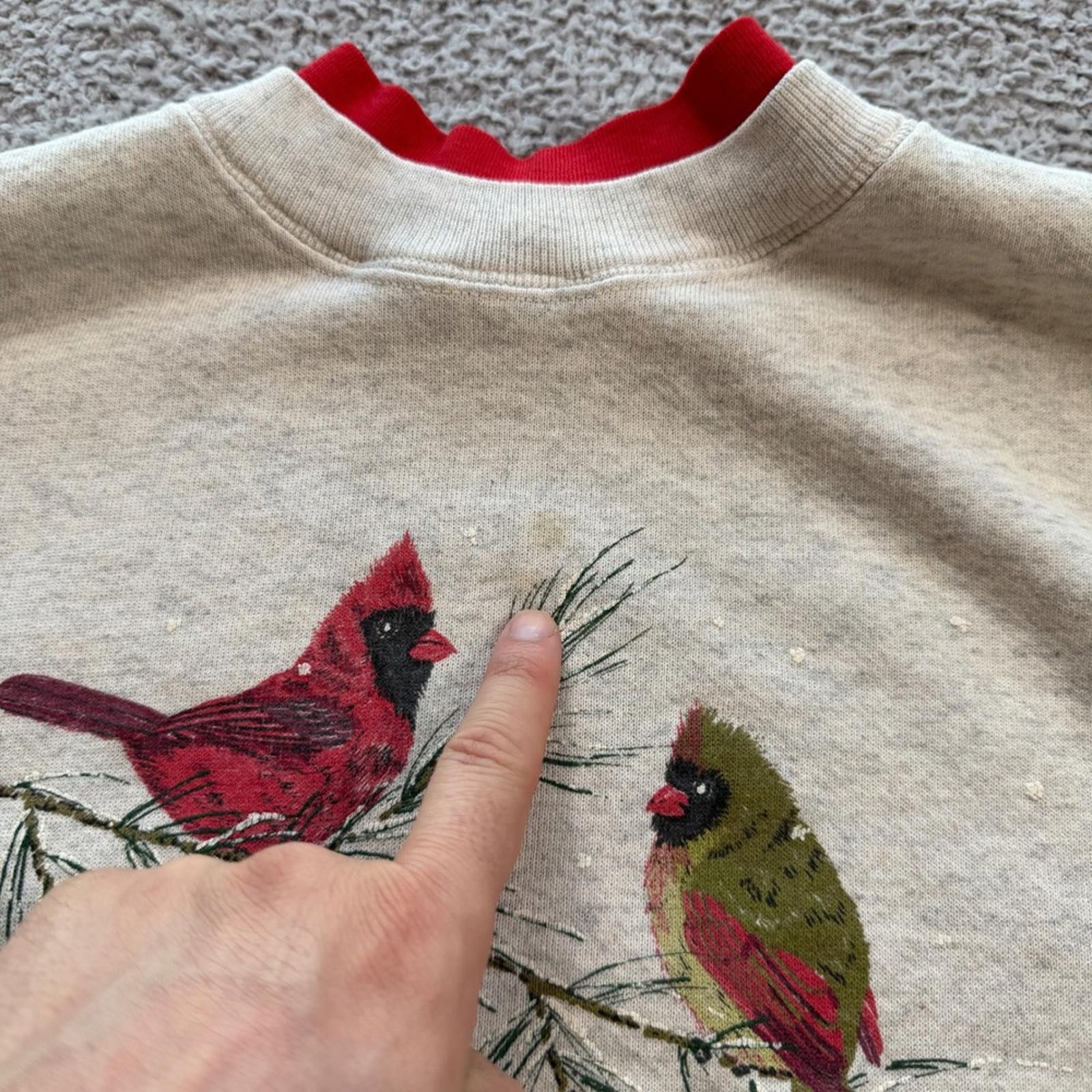 Lee Vintage 90s Lee Michigan Winters Cardinal Sweatshirt Men 2XL Size US XXL / EU 58 / 5 - 7 Thumbnail